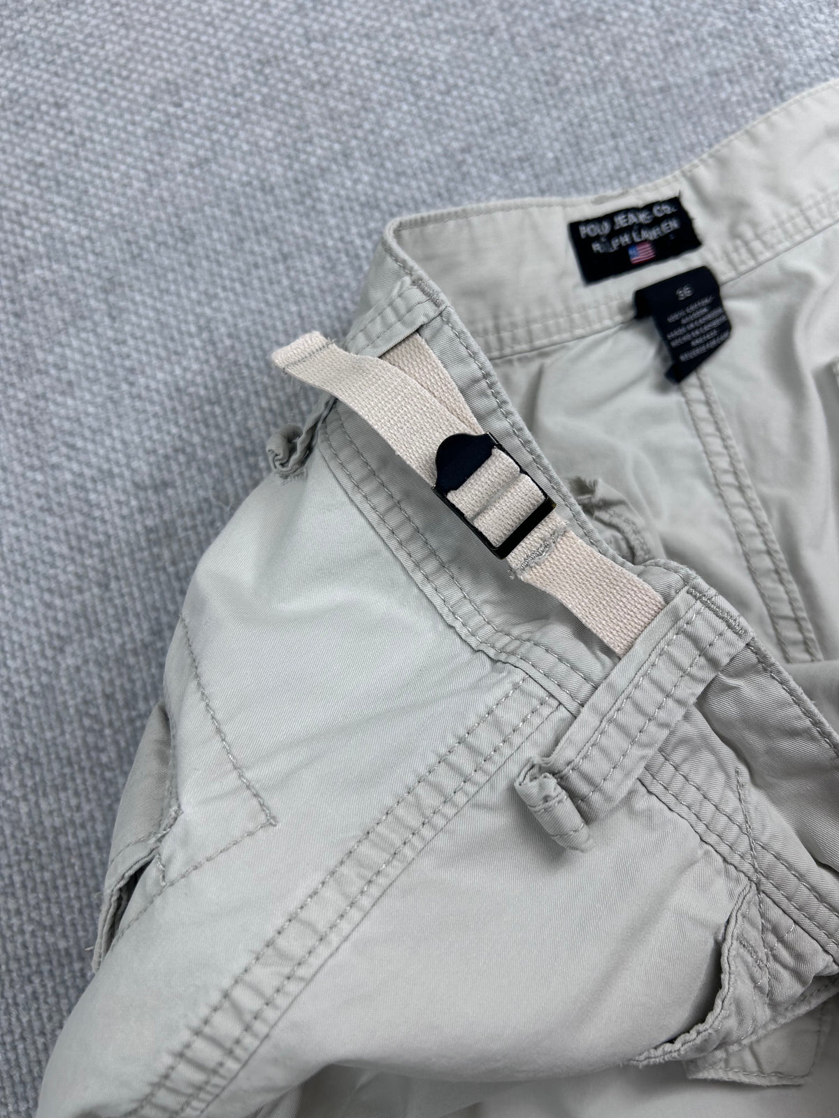 Y2K Polo Jeans Cargo Shorts 34-36"