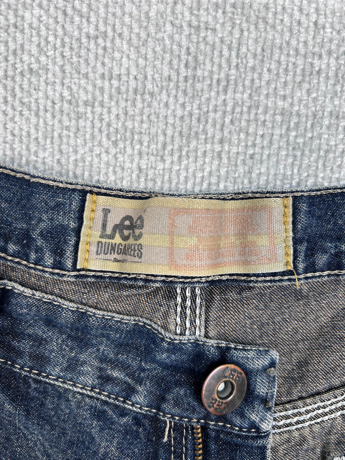 Y2K Baggy Denim Carpenter Shorts 33”