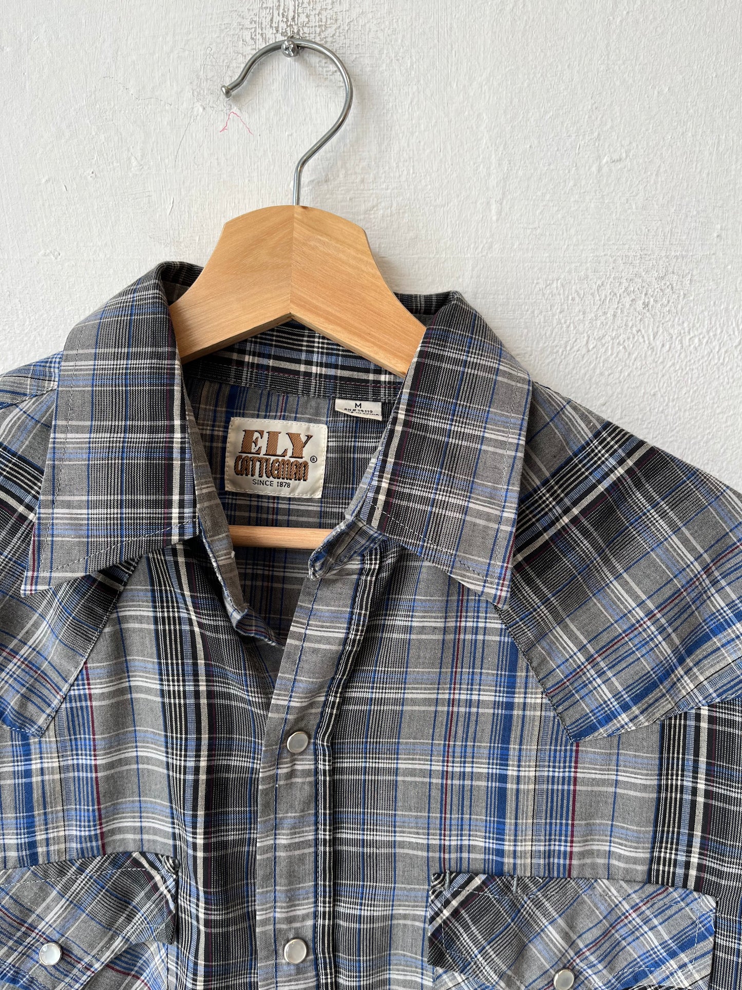 Y2K Plaid Pearl Snap Shirt