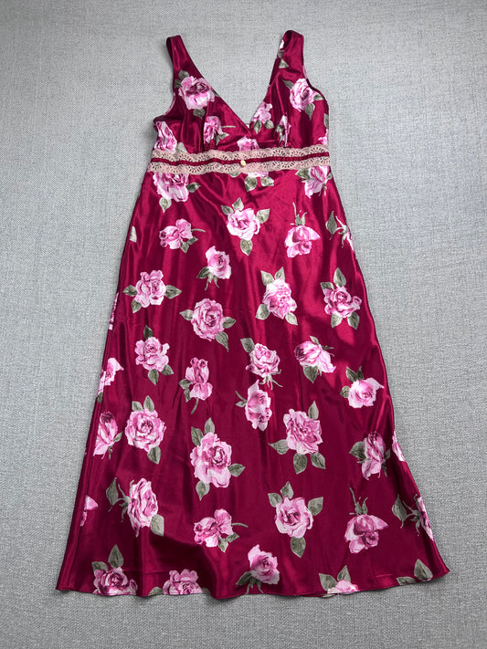 Y2K Pink Floral Nightgown