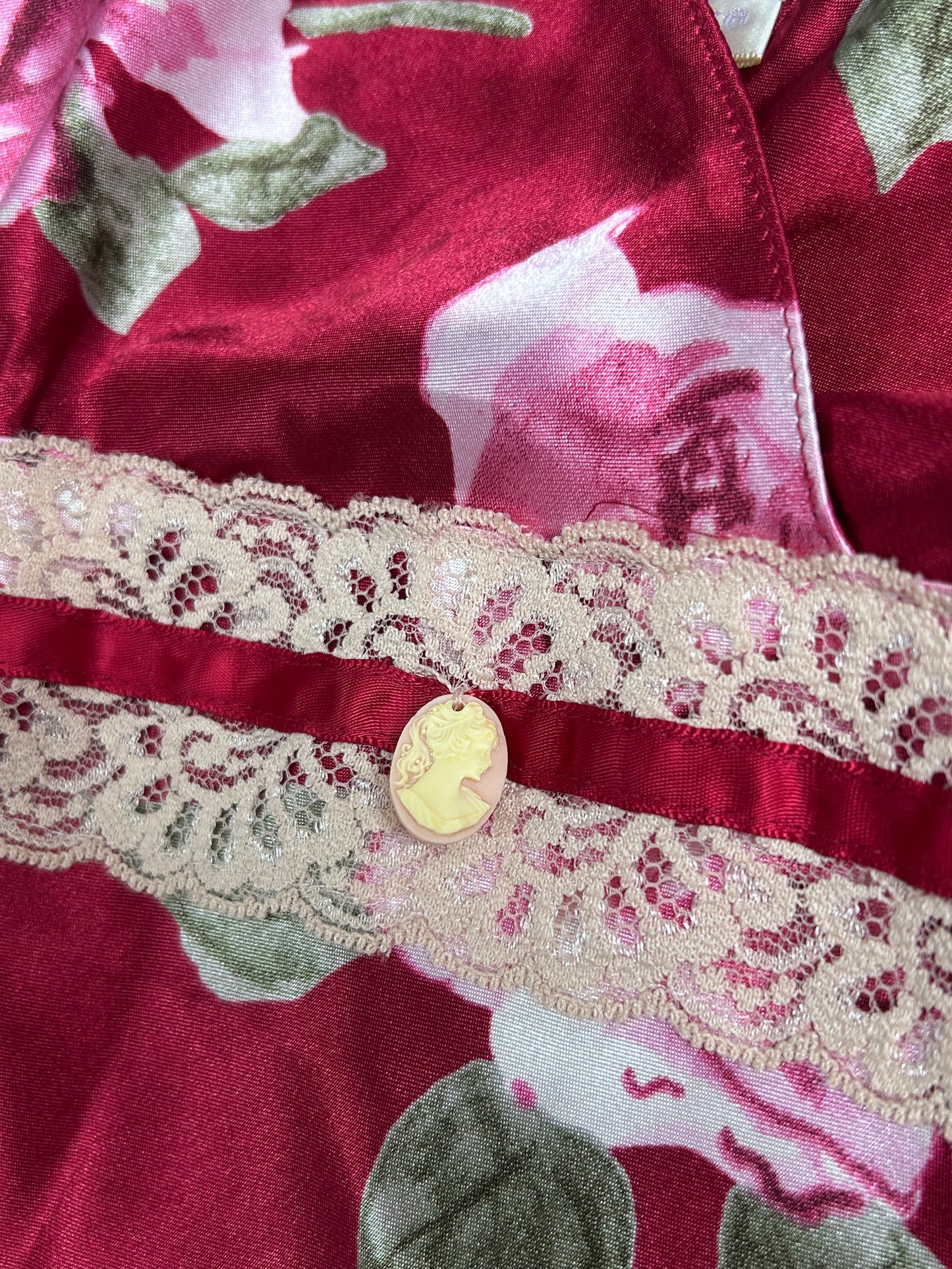 Y2K Pink Floral Nightgown