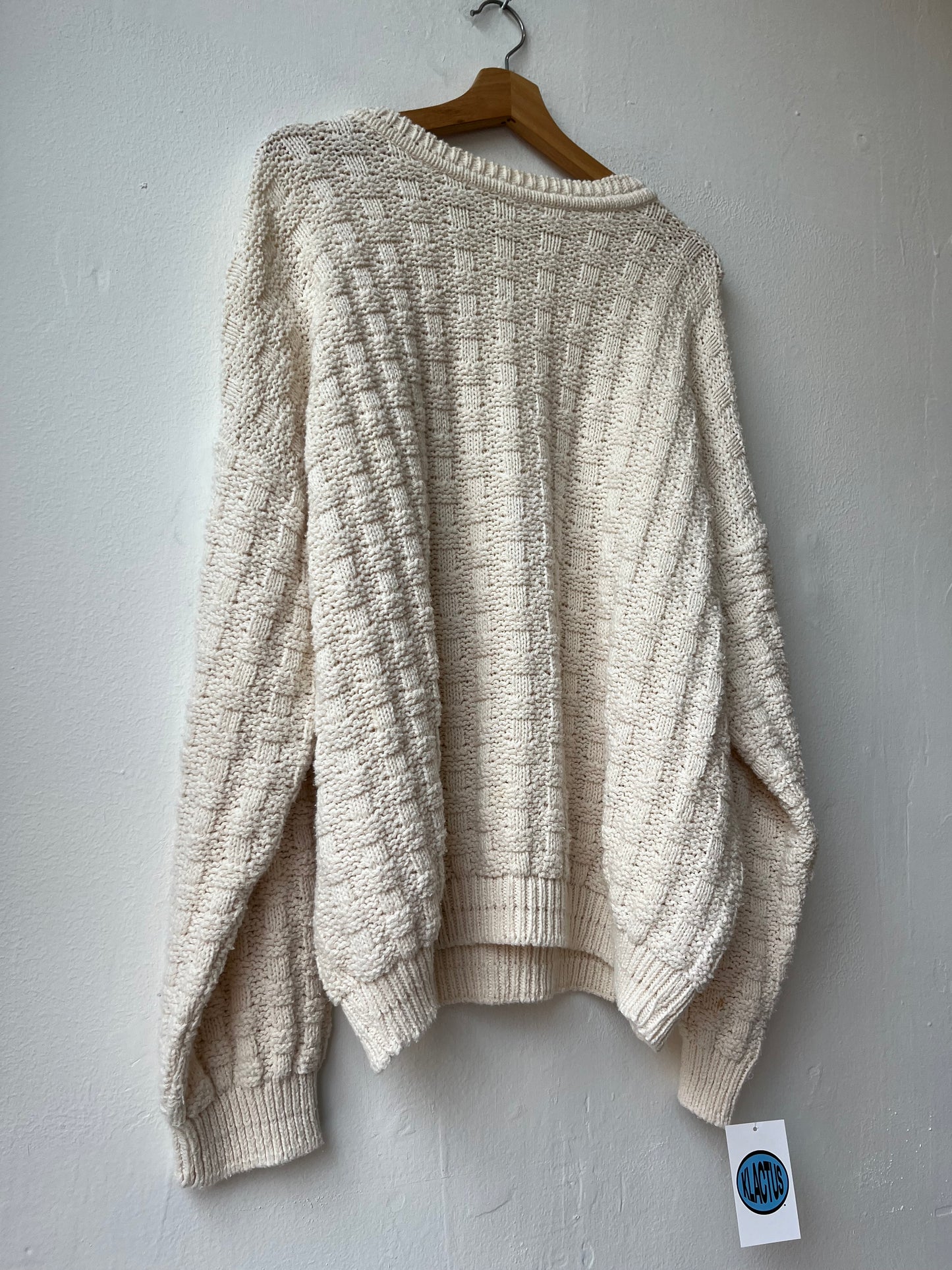 90's White Knit Pullover