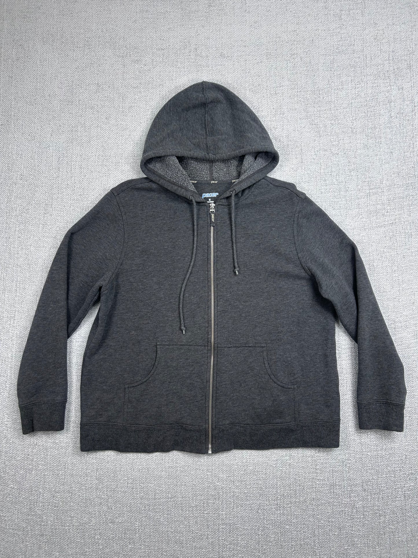 Y2K Gray Zip Up Hoodie
