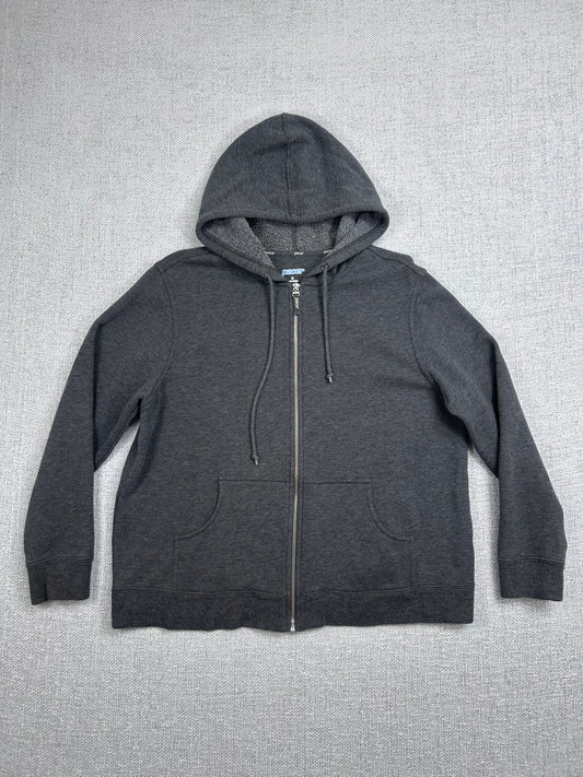 Y2K Gray Zip Up Hoodie
