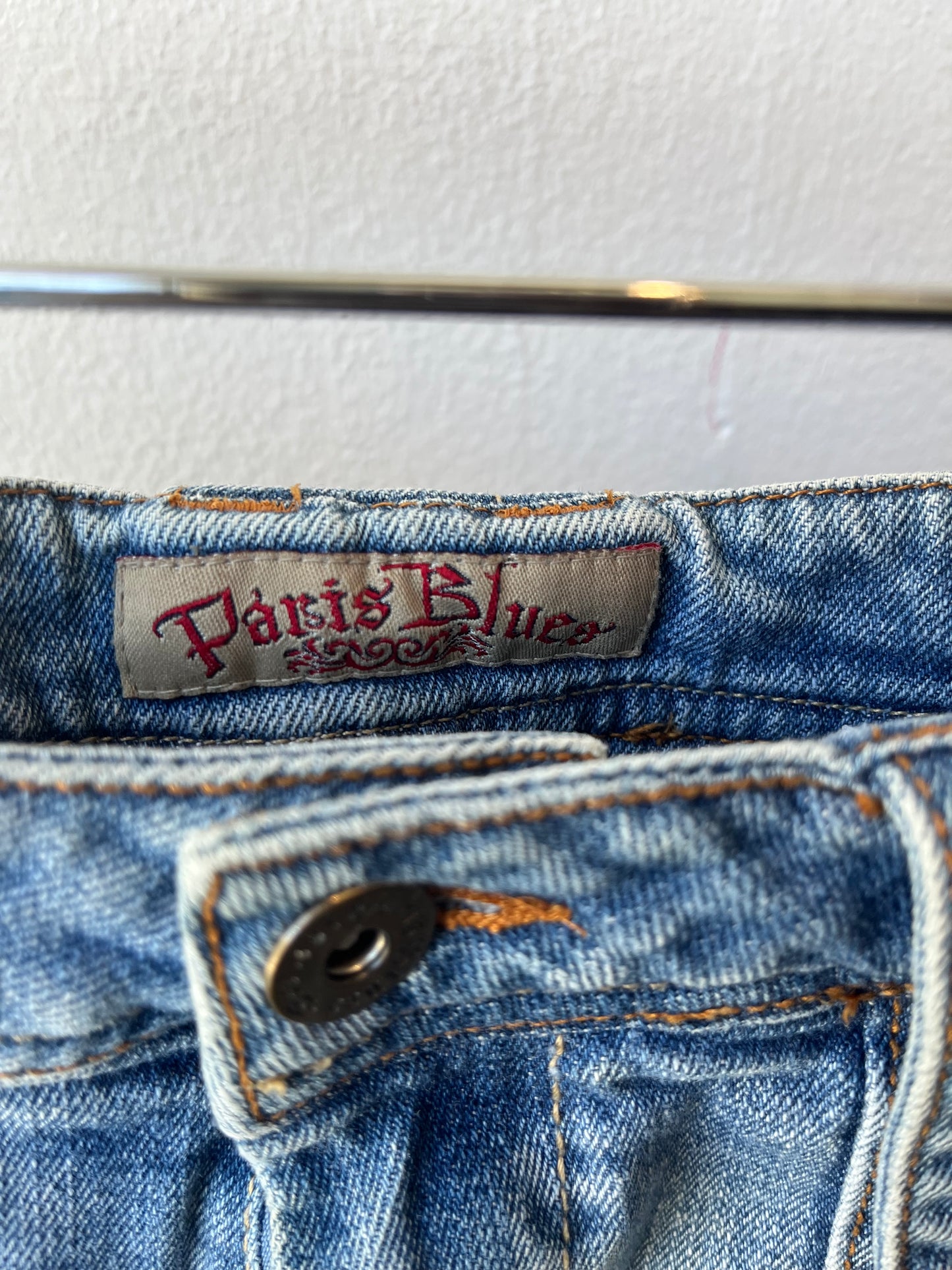 Y2K Paris Blues Denim Mini Skirt 29"