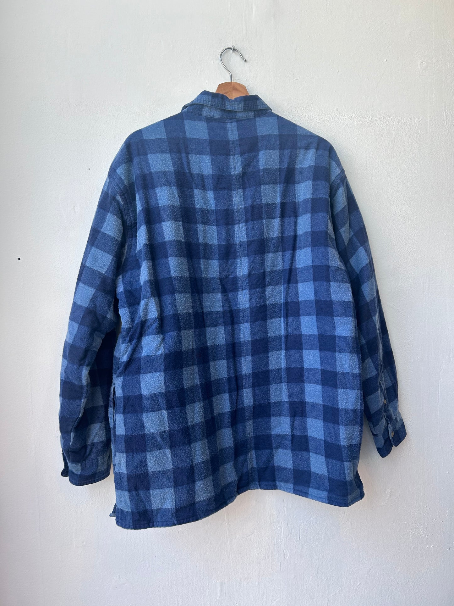 Y2K Lined Blue Flannel