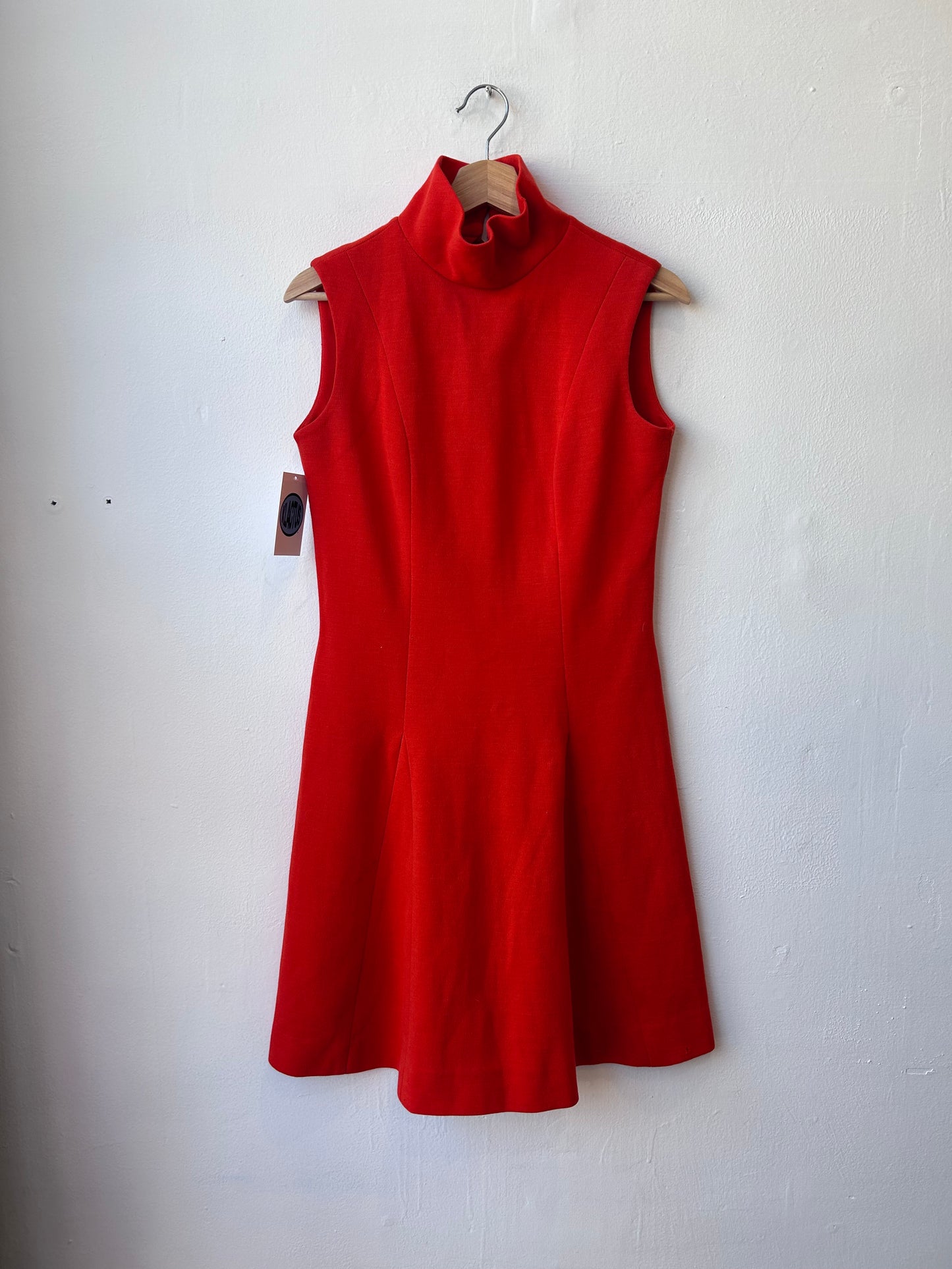 60’s Orange Sleeveless Dress