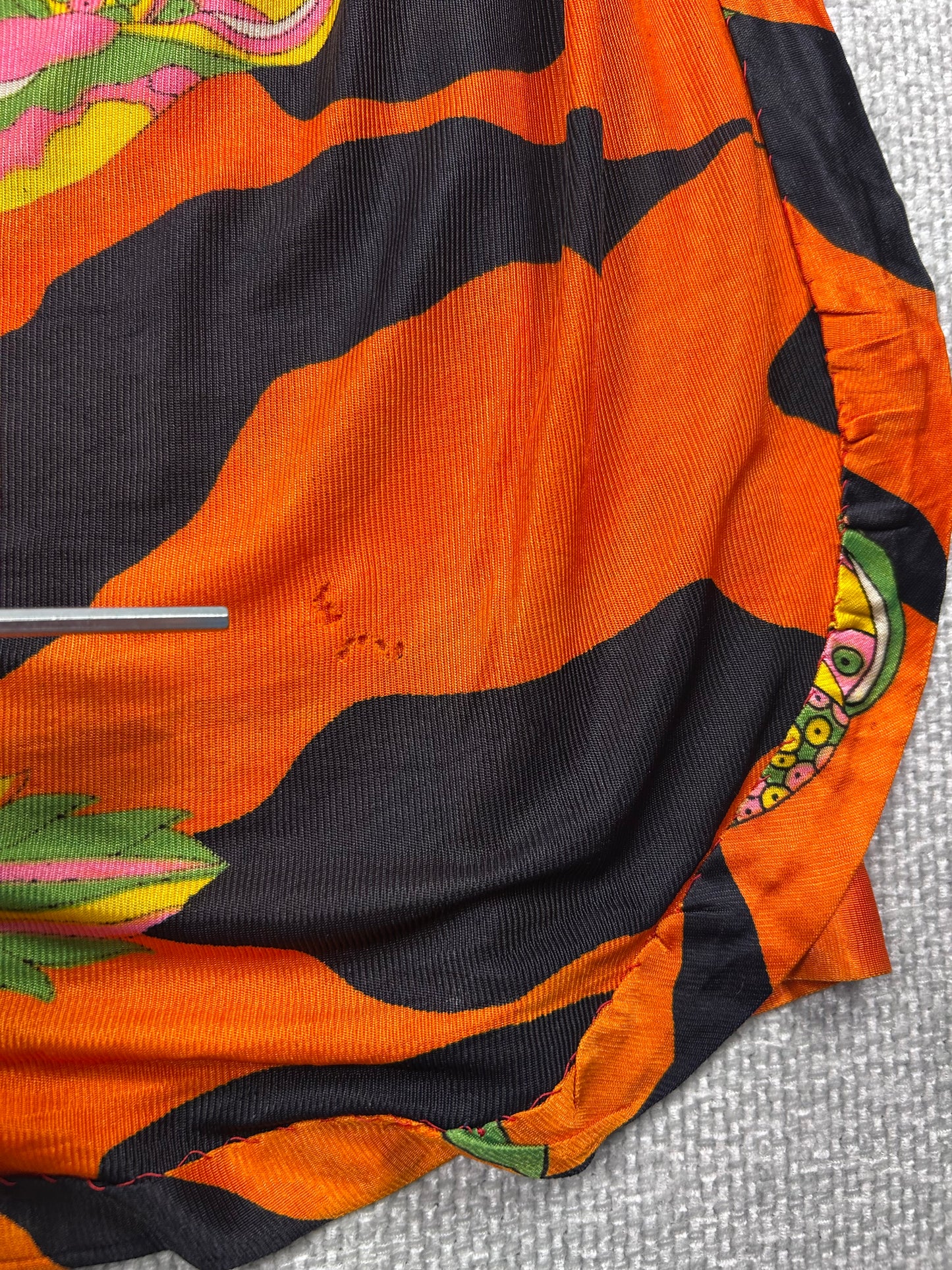 70's Parrot Wrap Skirt 25"
