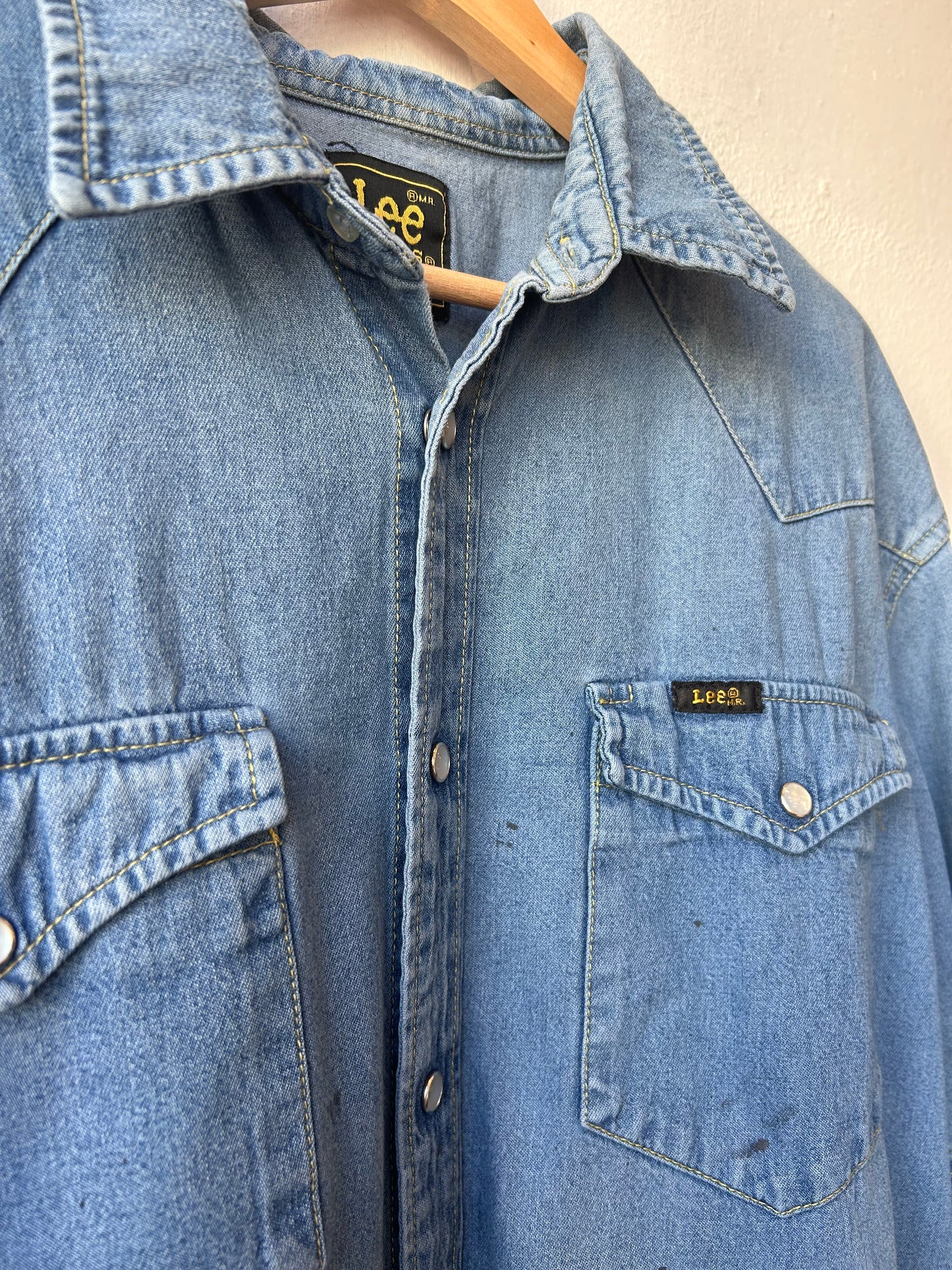 90's Lee Denim Pearl Snap