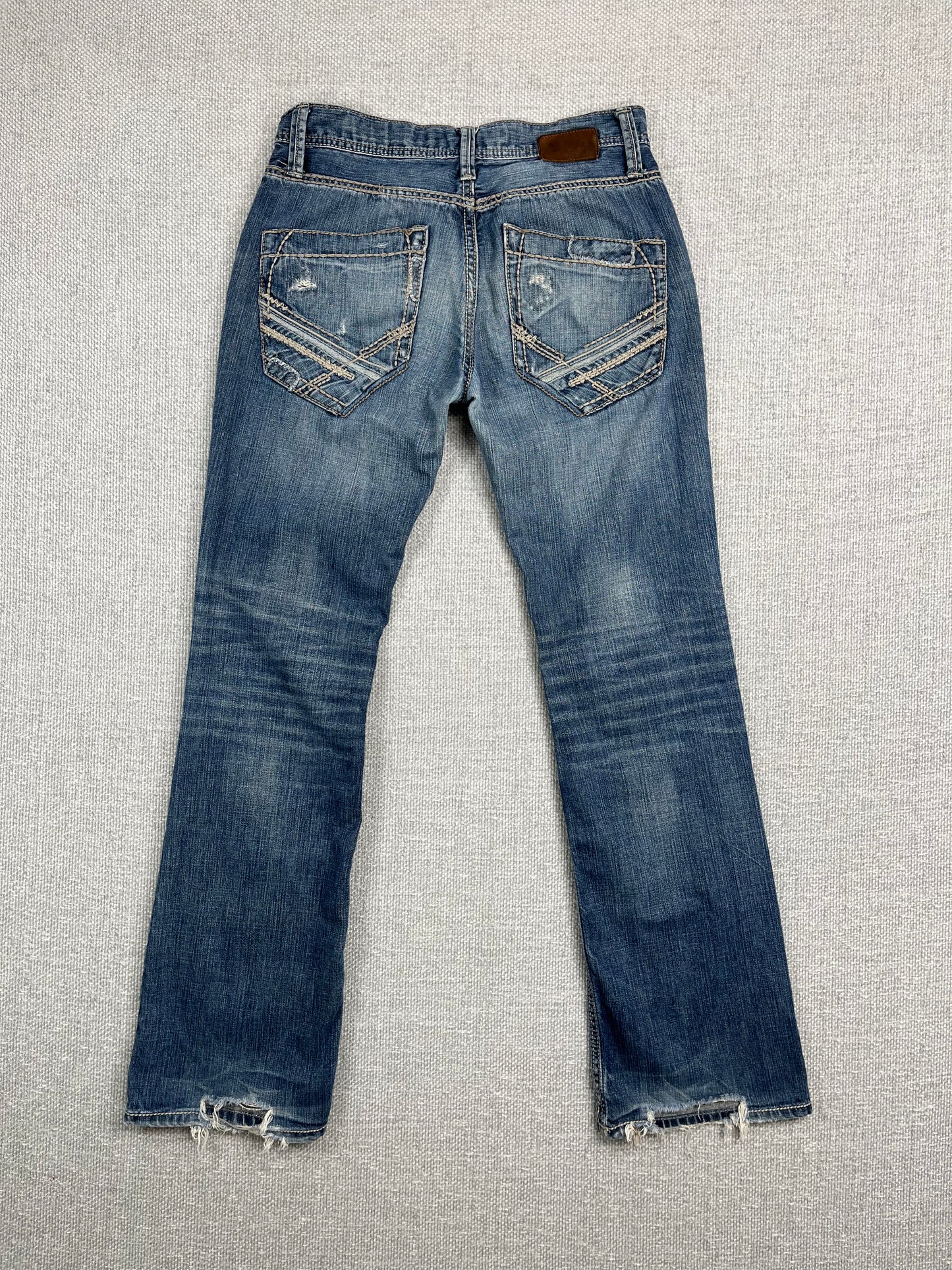 Y2K Flared Distressed Jeans 30"