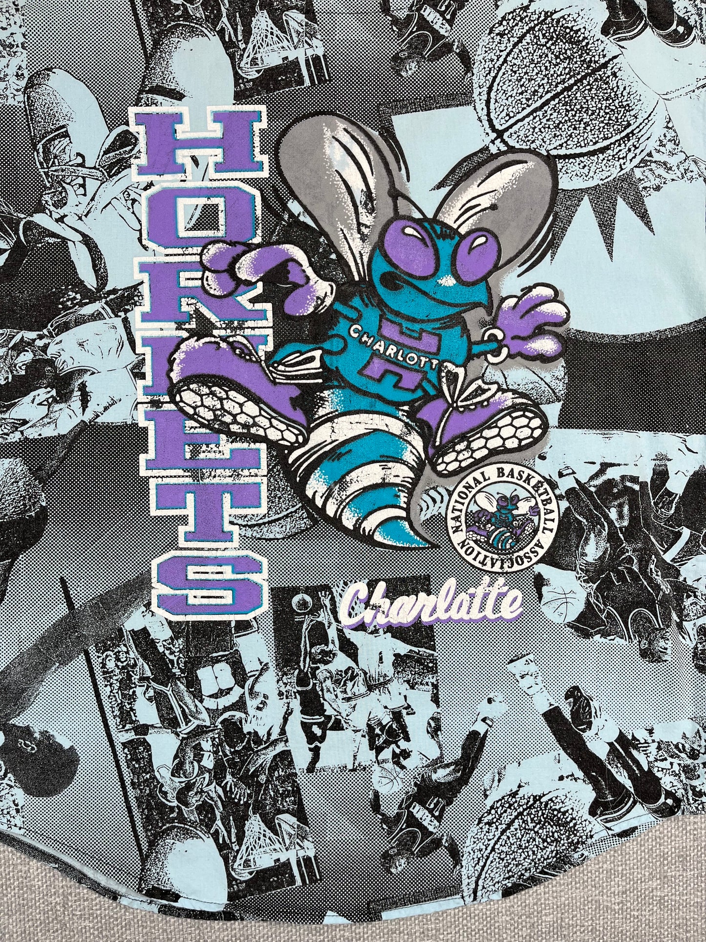 90's Charlotte Hornets Baseball Jersey