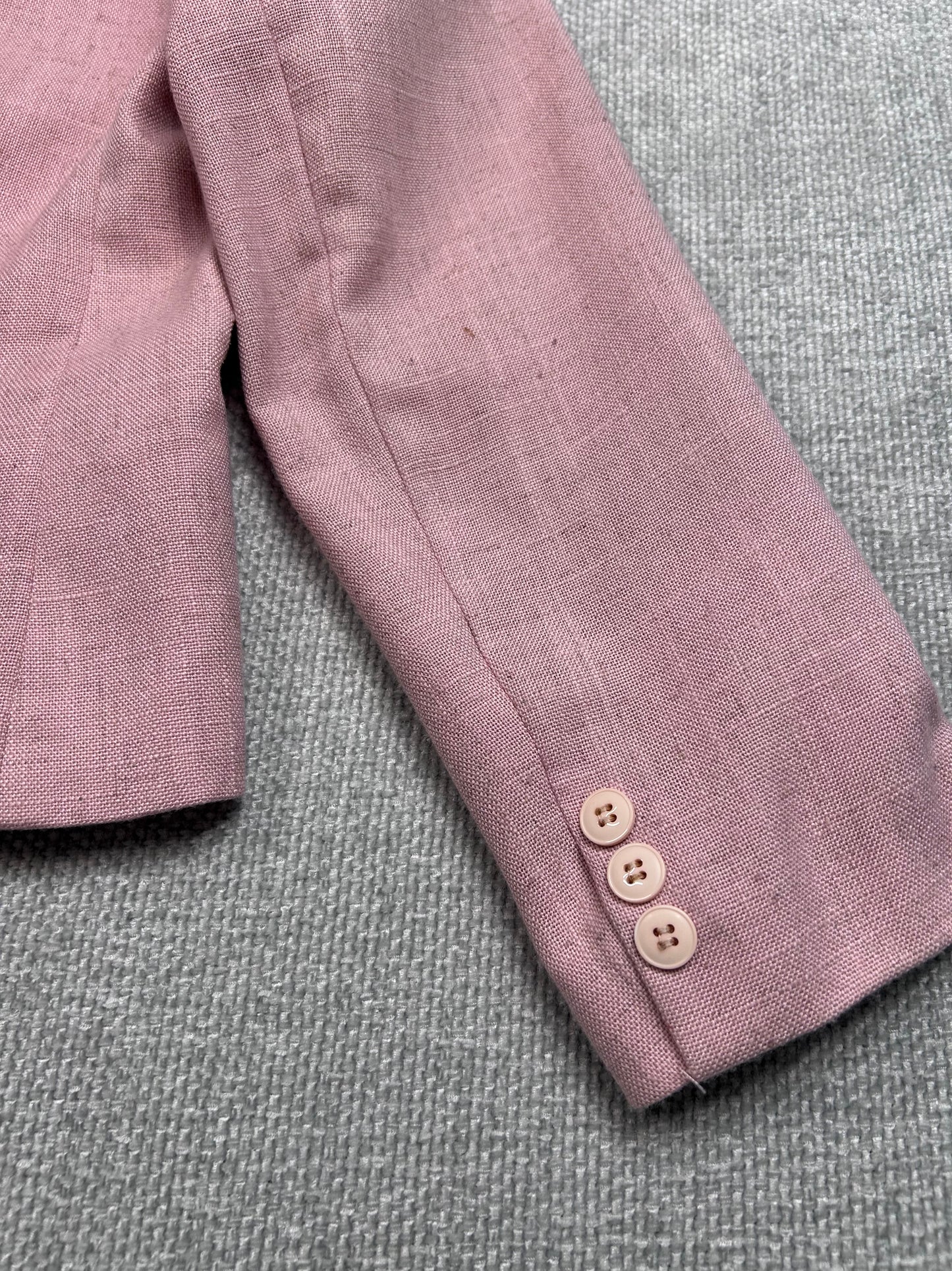 90's Pink Linen Blazer