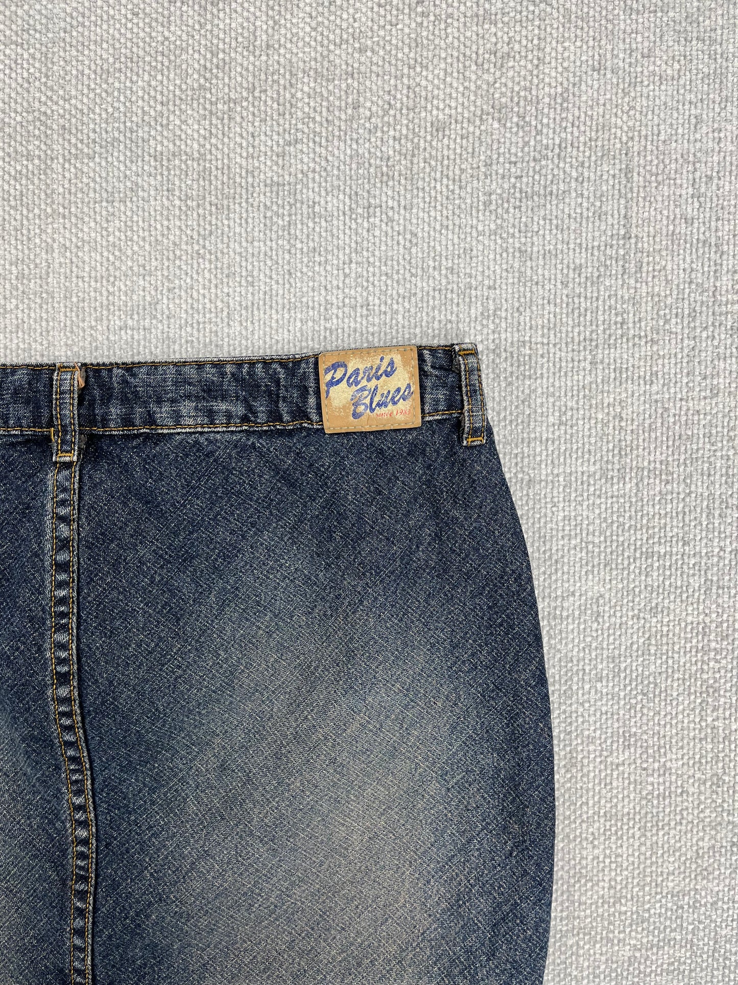 Y2K Denim Mini Skirt 31"