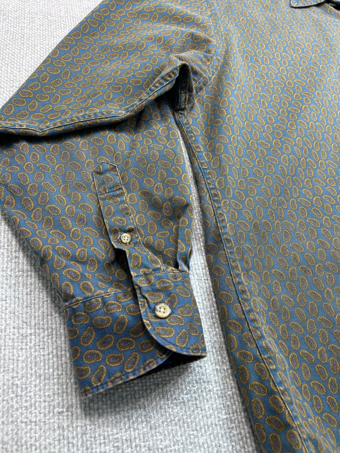 Y2K Paisley Button Down Shirt