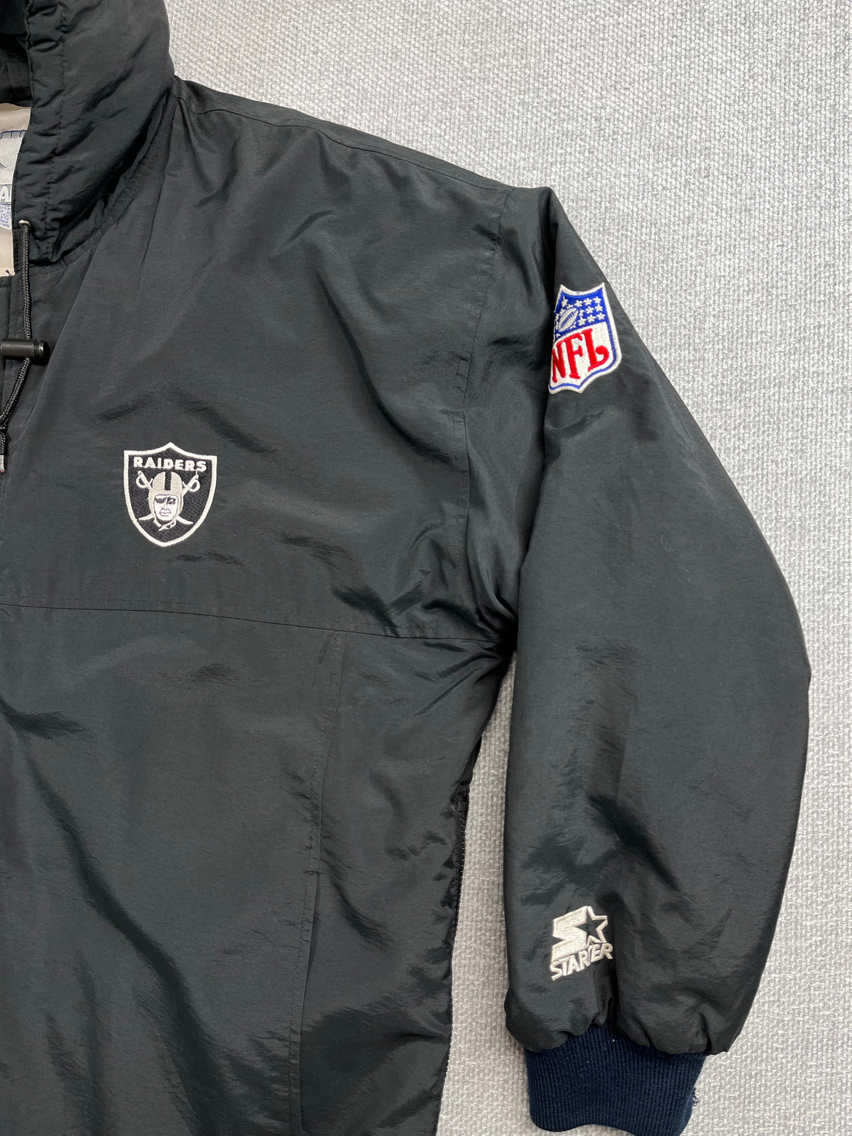 90's Raiders Starter Hooded Jacket
