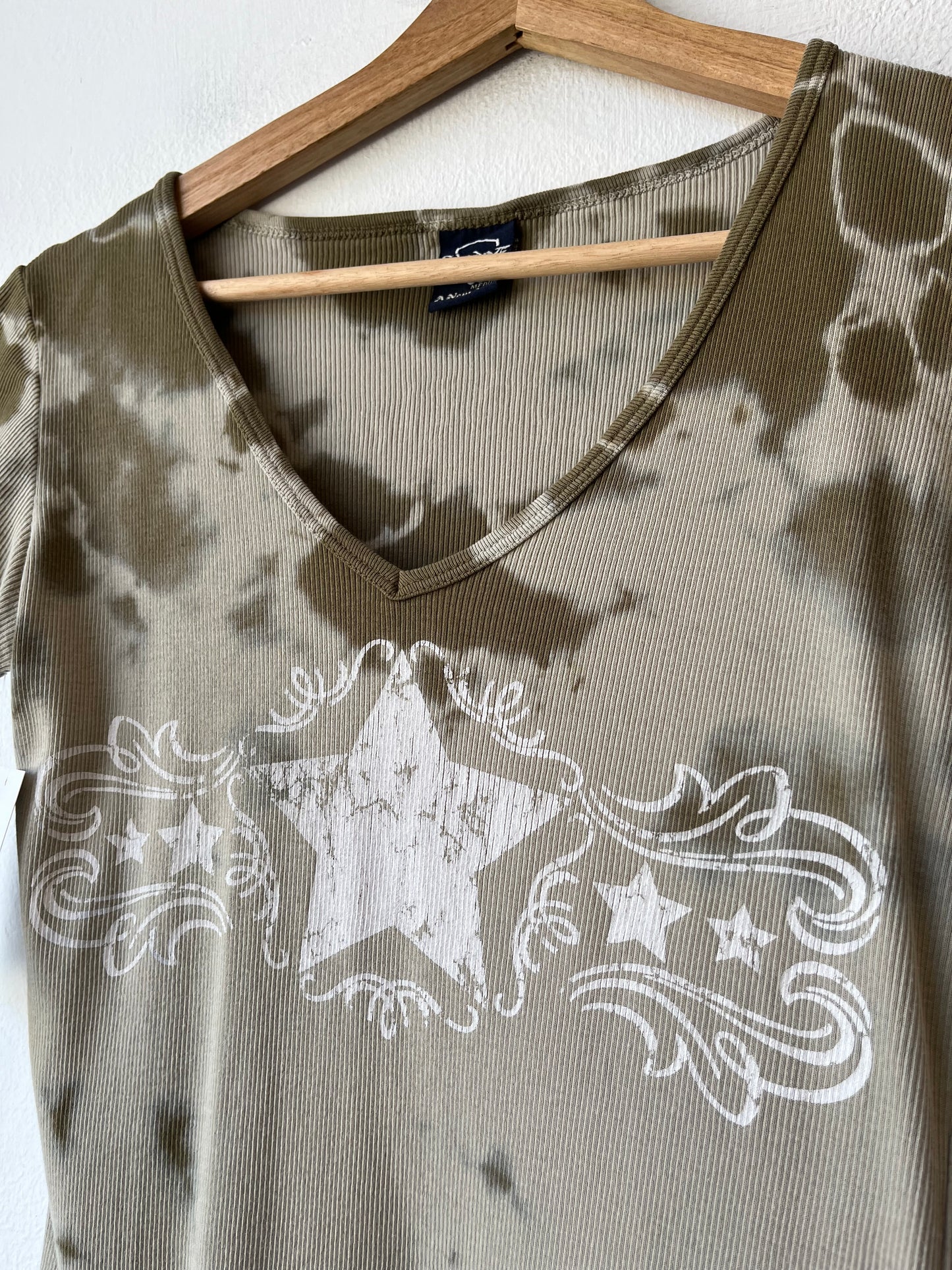 Y2K Ribbed Star Top