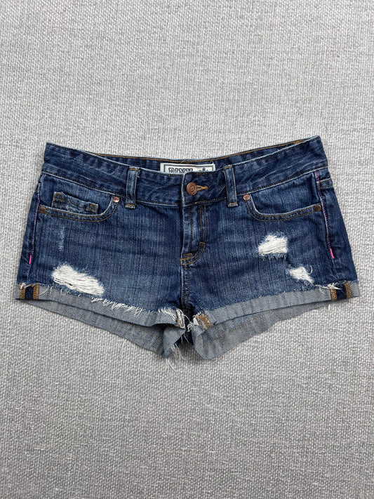 Y2K Denim Mini Shorts 28"