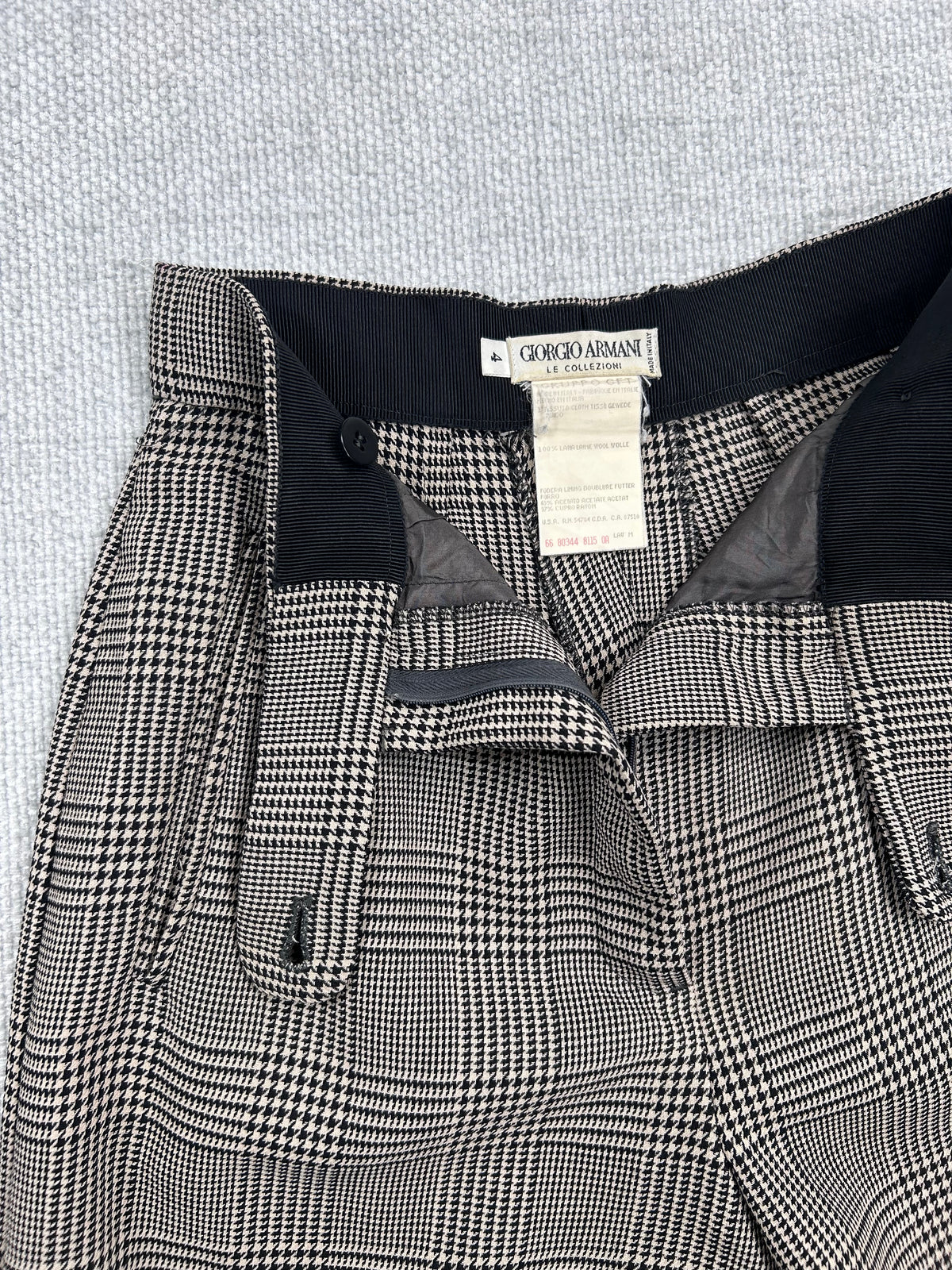 90's Armani Houndstooth Dress Pants 25"