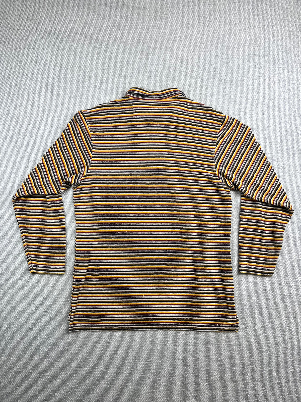 90's Terry Striped Quarter Zip