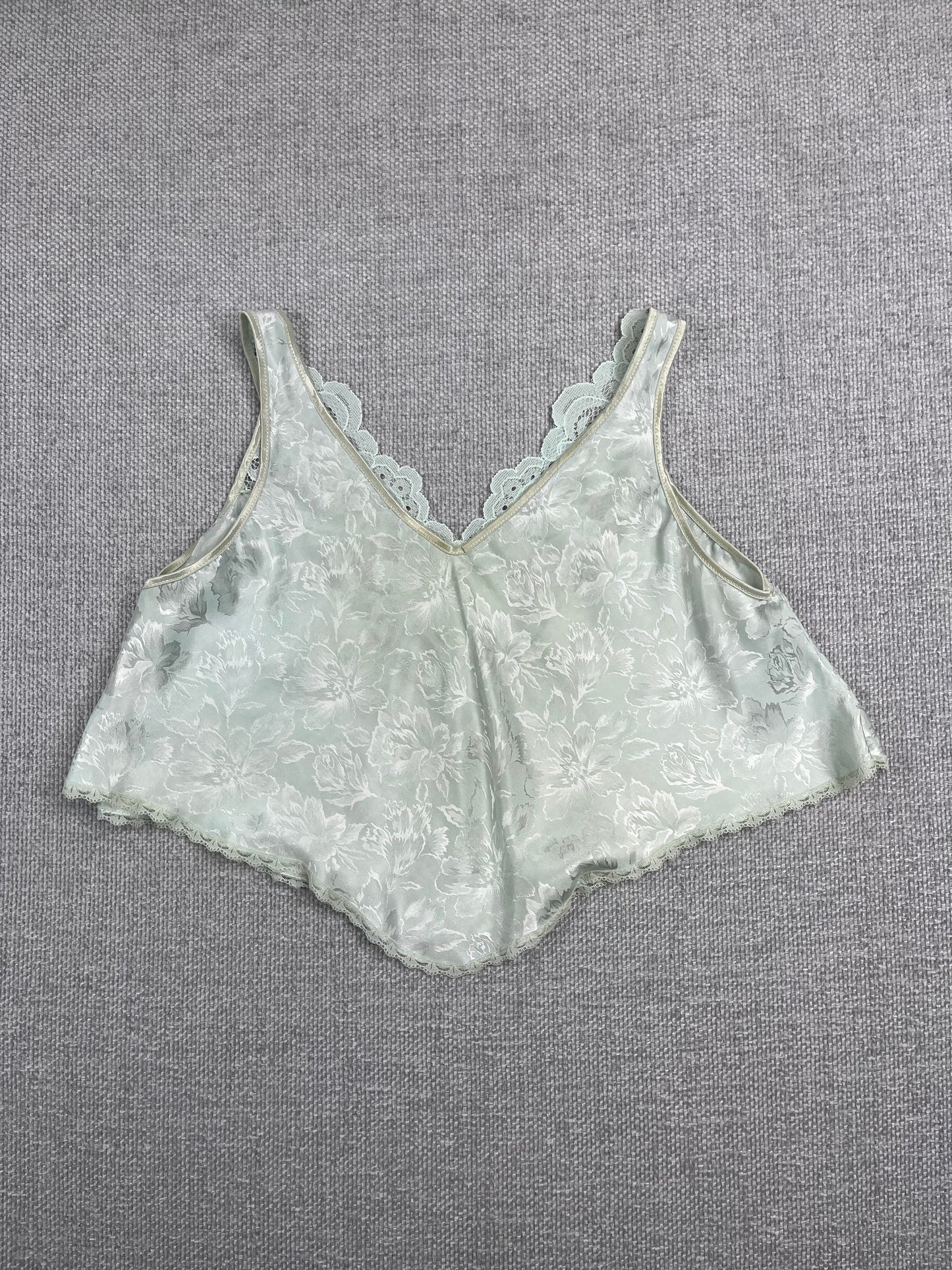90's Blue Lace Lingerie Top