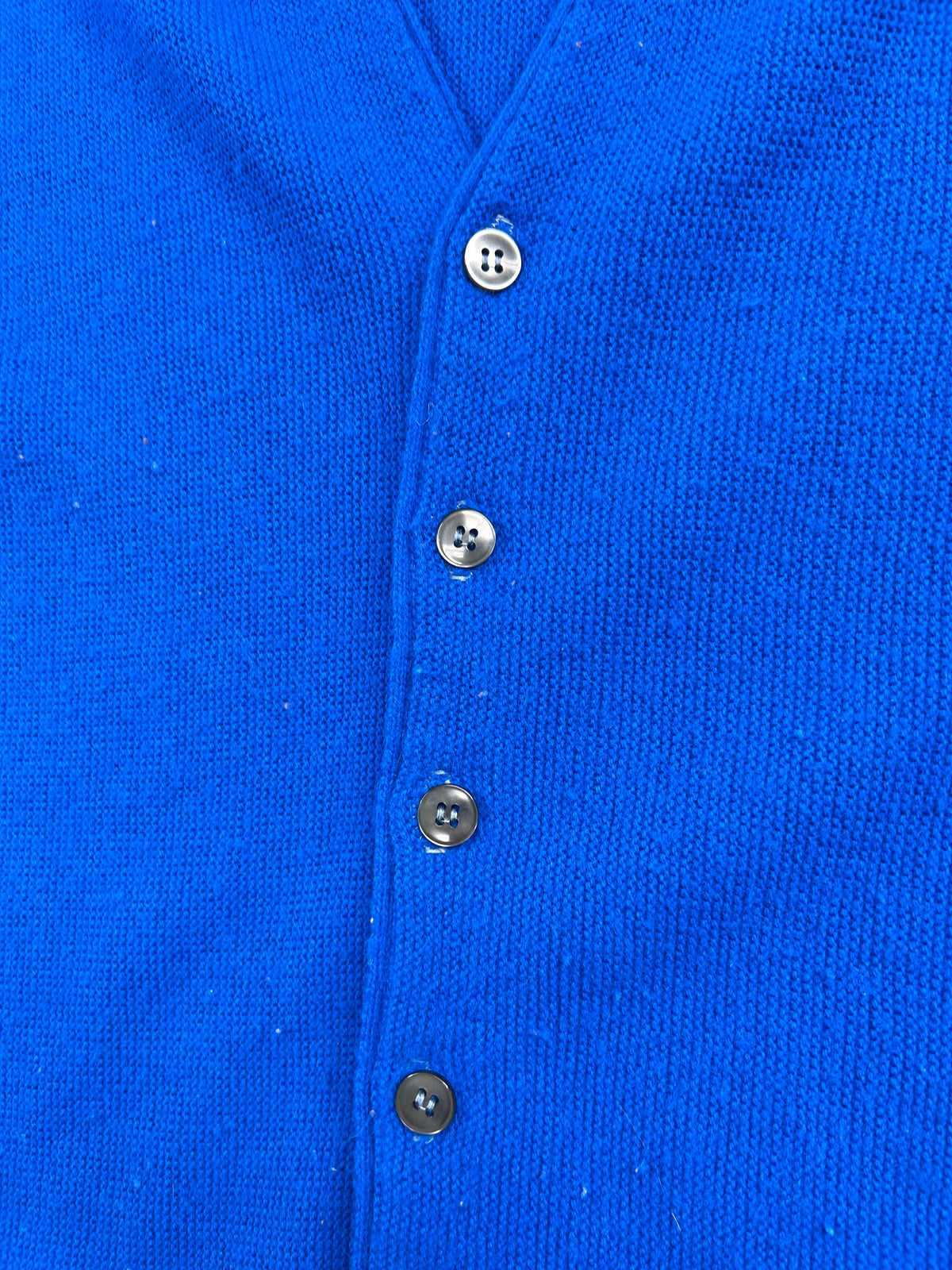 70’s Royal Blue Knit Cardigan