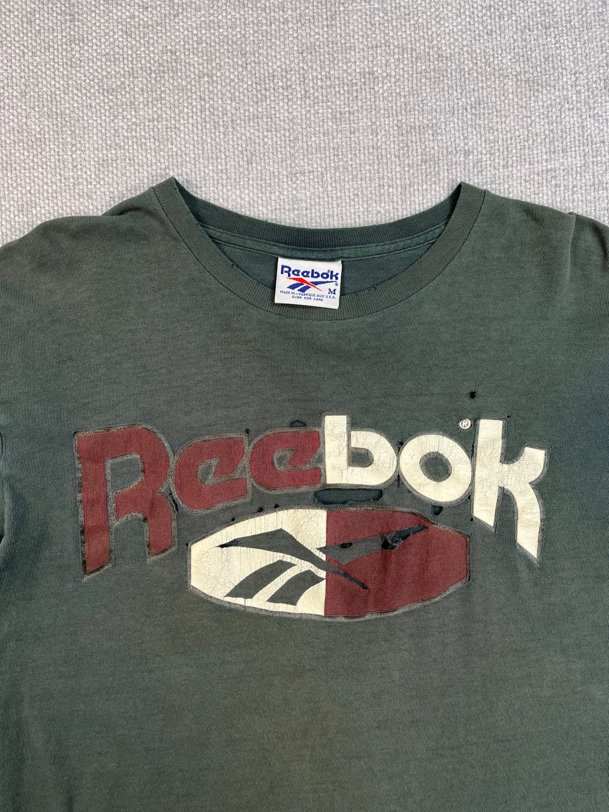 90's Reebok Distressed Long Sleeve