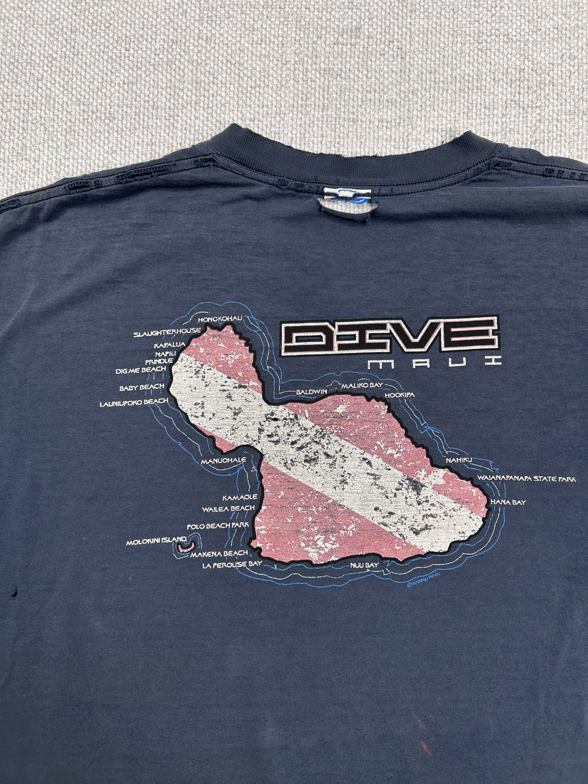 Y2K Dive Maui Distressed T-Shirt