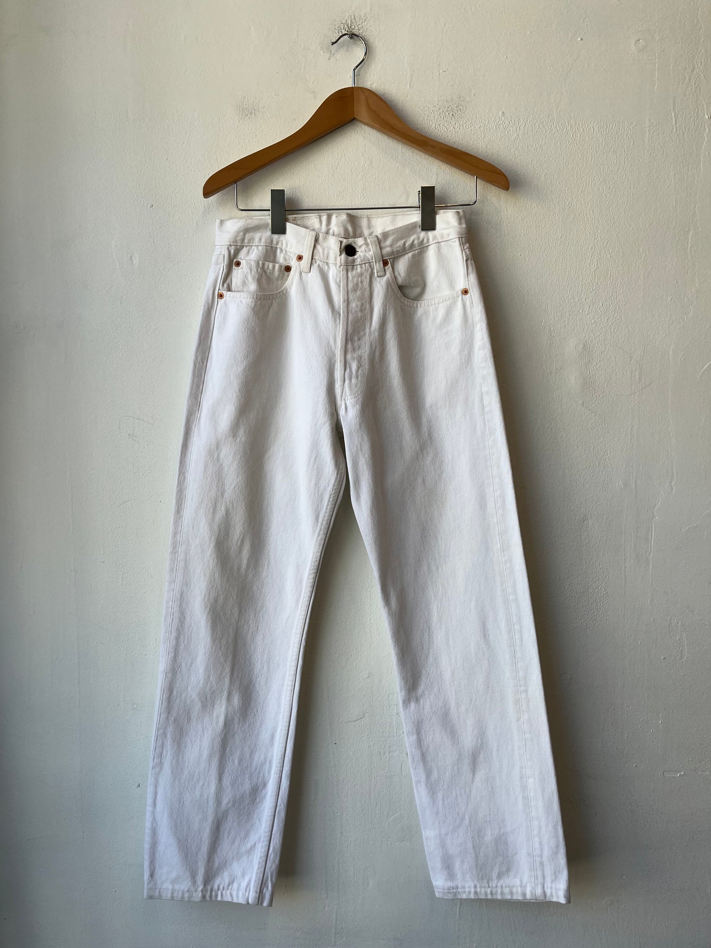 90's Levi's 501 White Jeans 28"