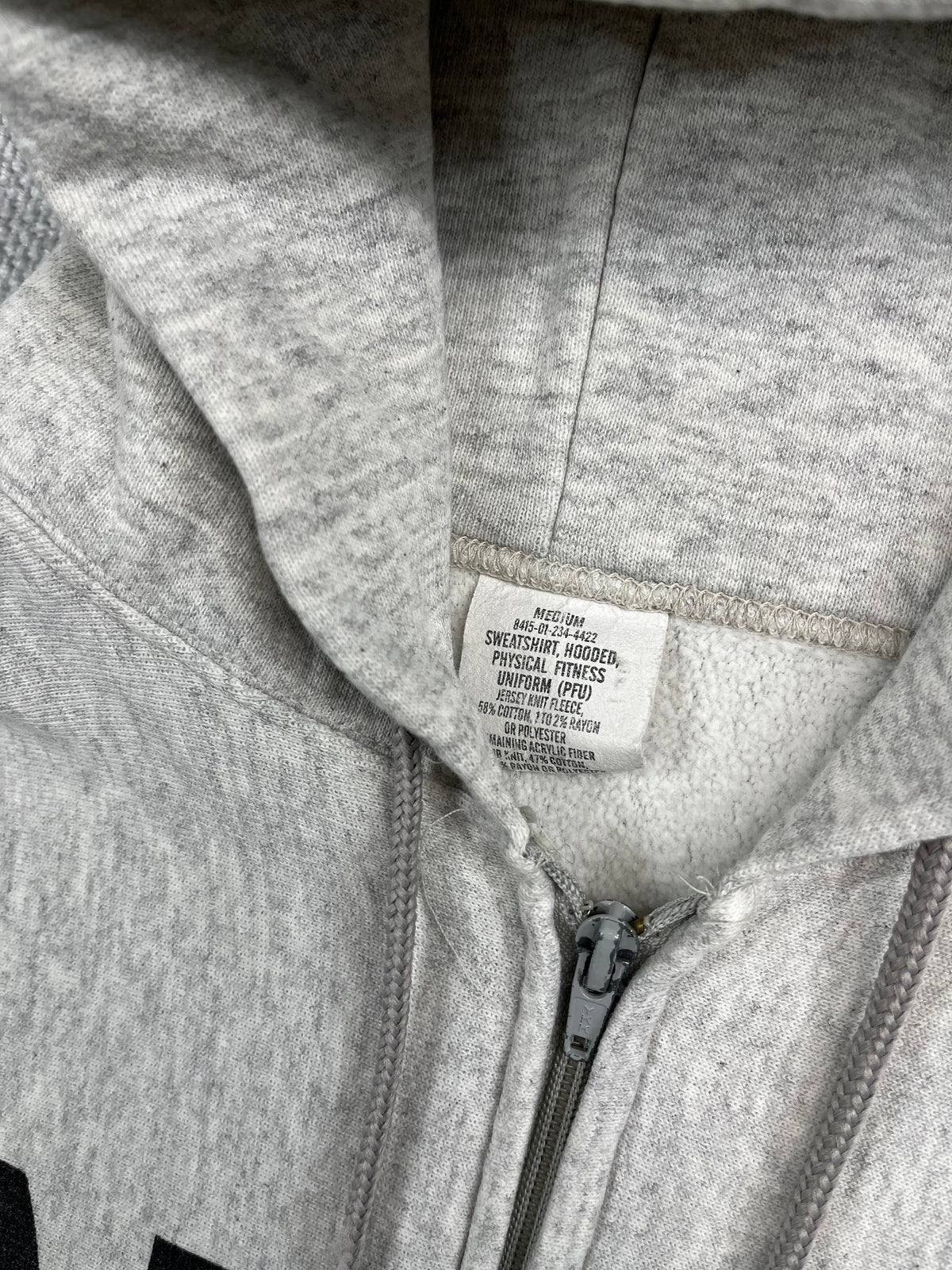 90's Army Zip Up Hoodie
