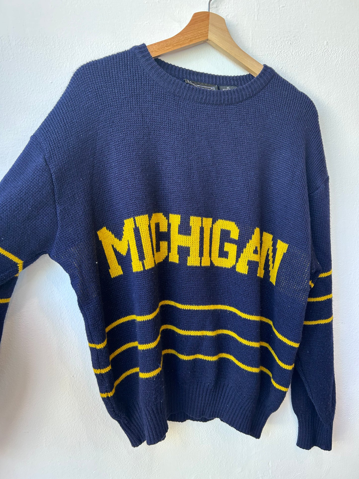 90's Michigan Knit Sweater