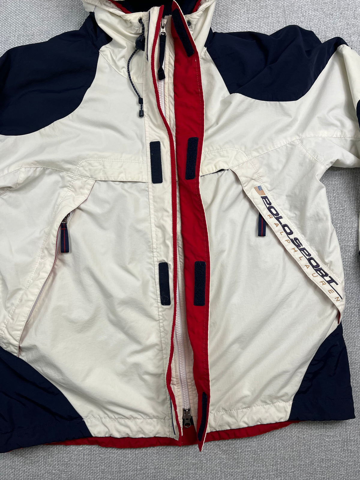 90's Polo Sport Hooded Windbreaker