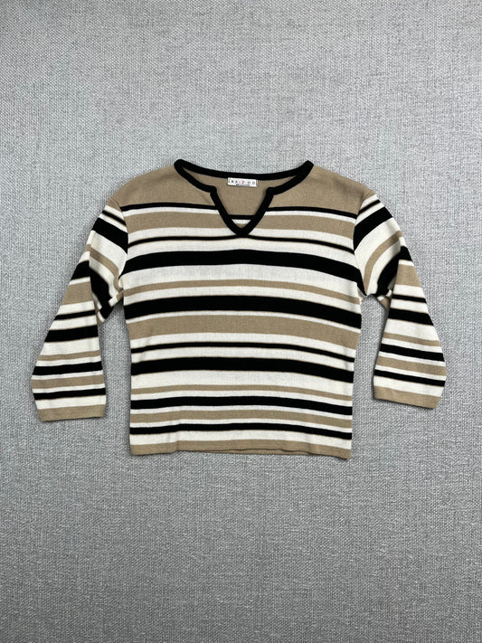 90's Striped Knit Top