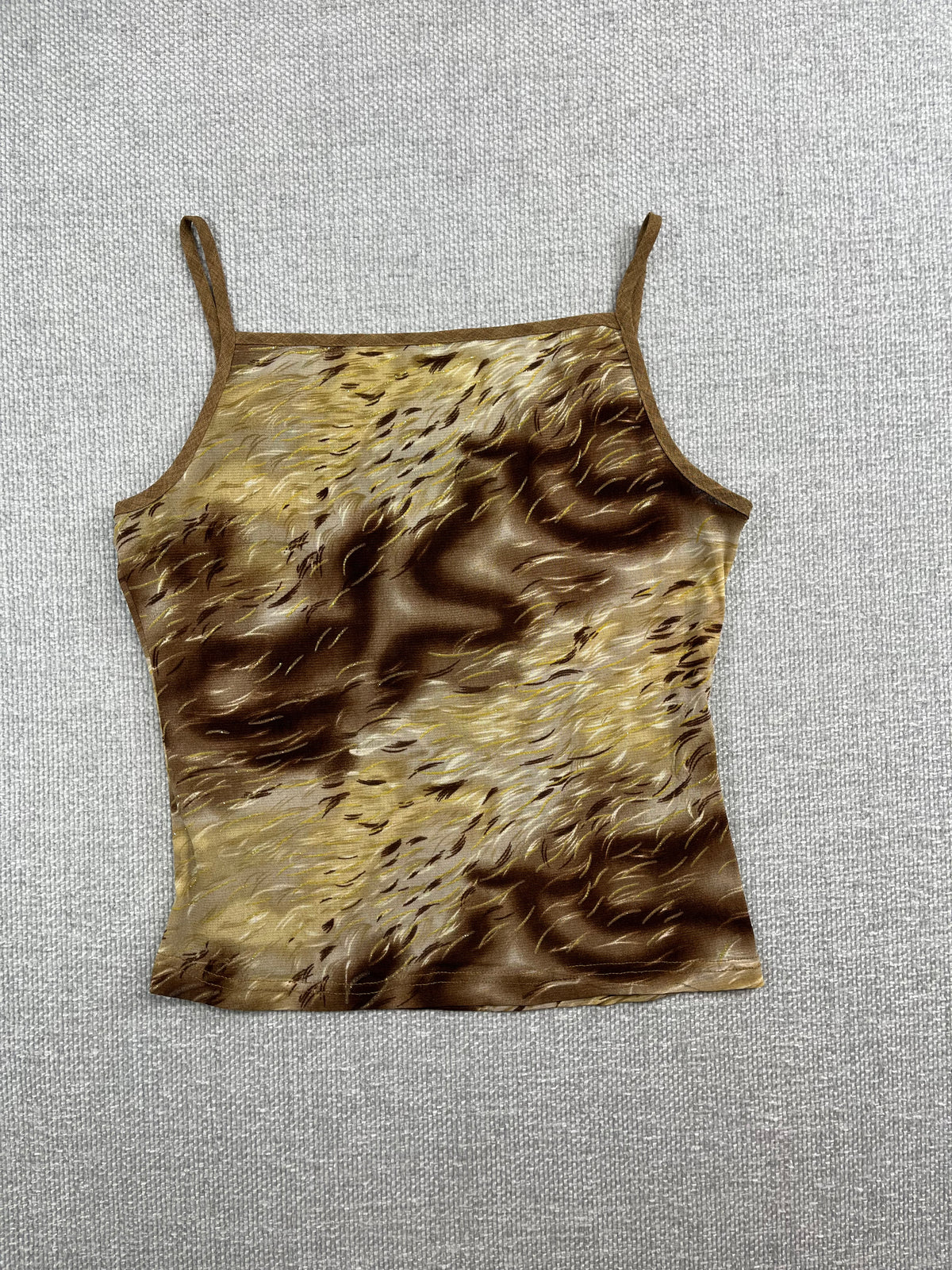 Y2K Abstract Sparkly Animal Top