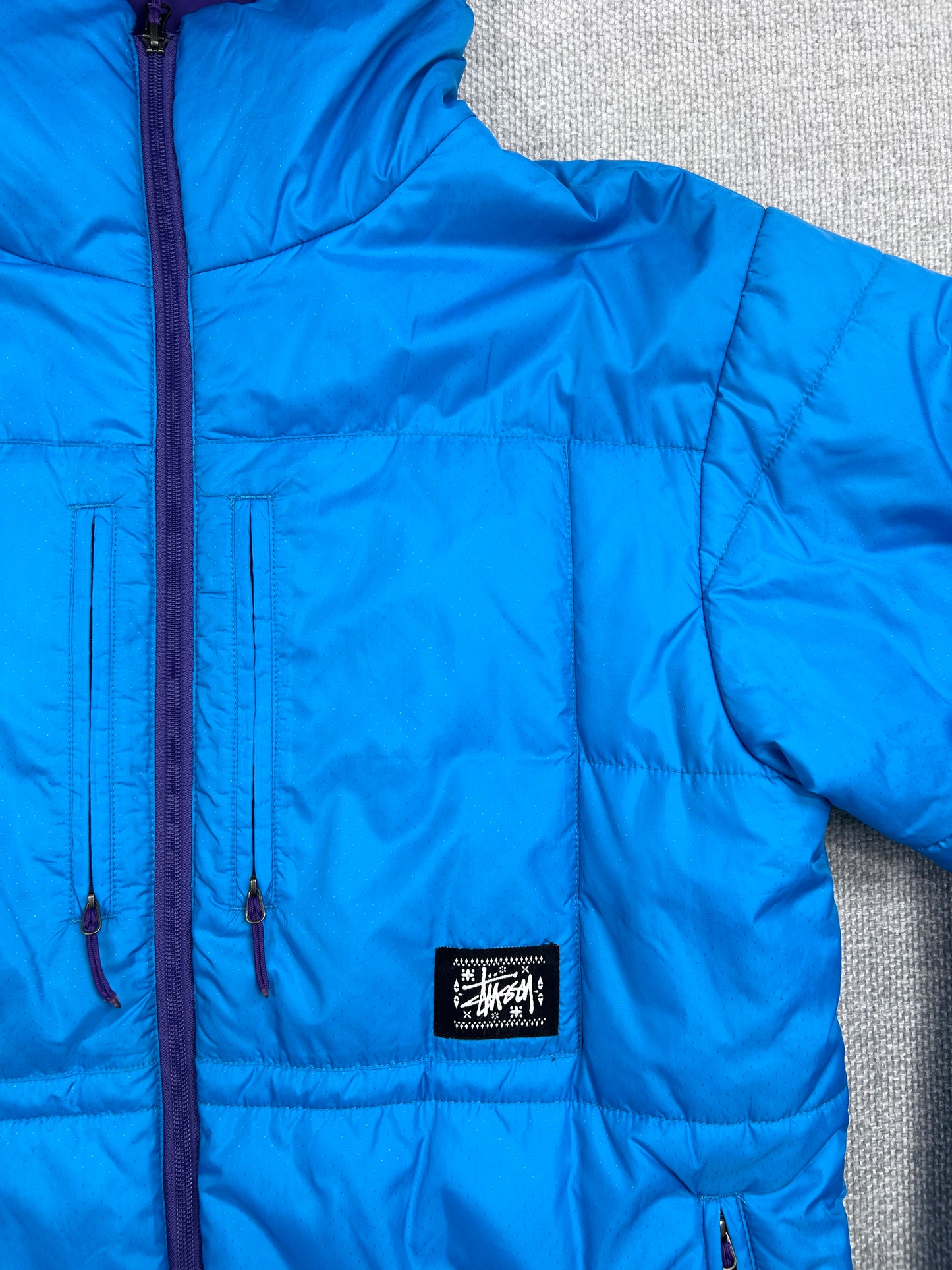 Y2K Stussy Hooded Puffer Jacket
