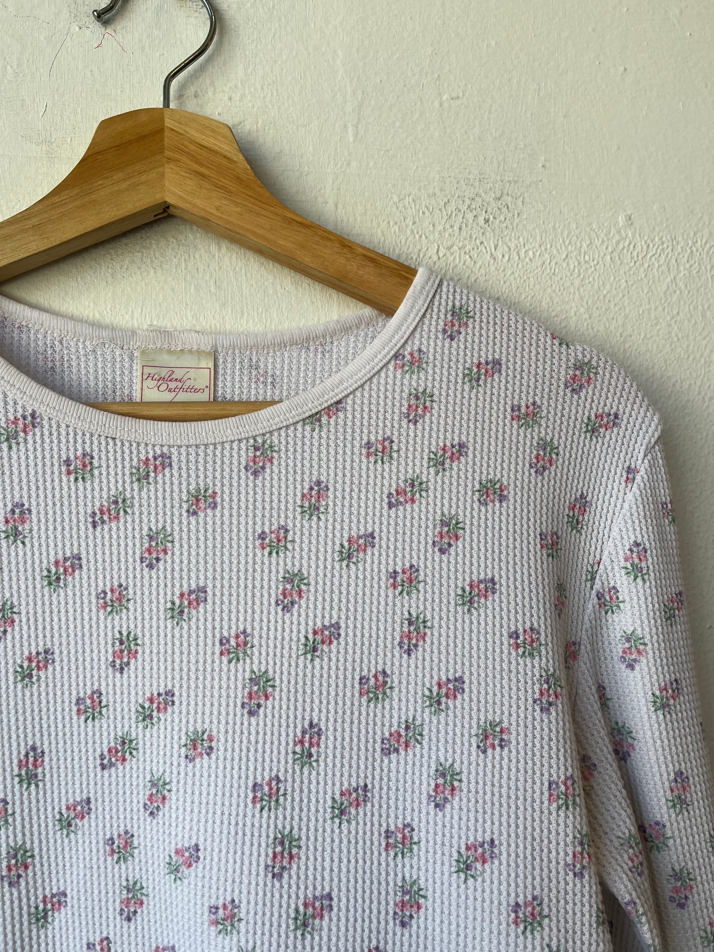90's Floral Thermal Shirt