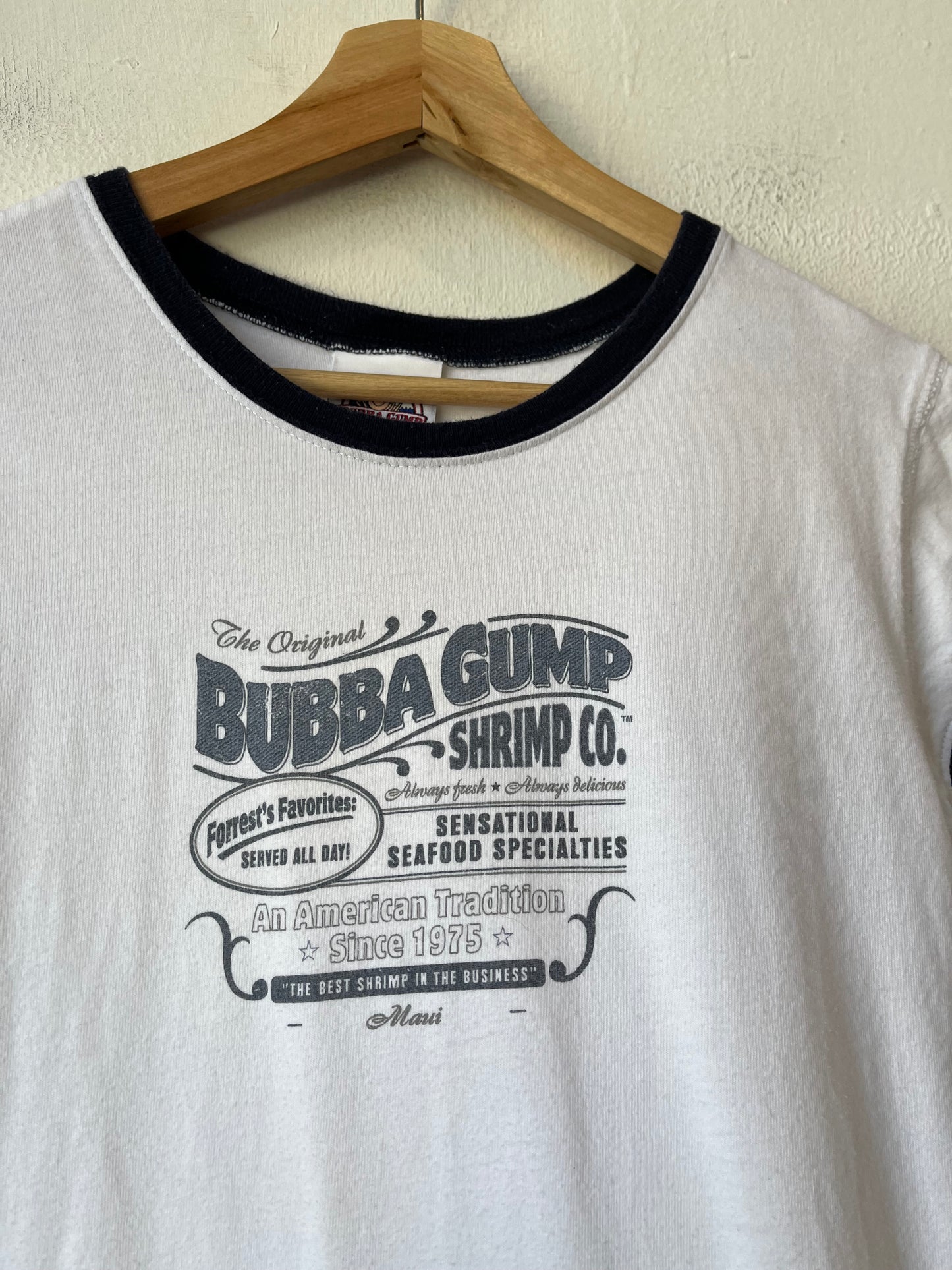 Y2K Bubba Gump Ringer Shirt