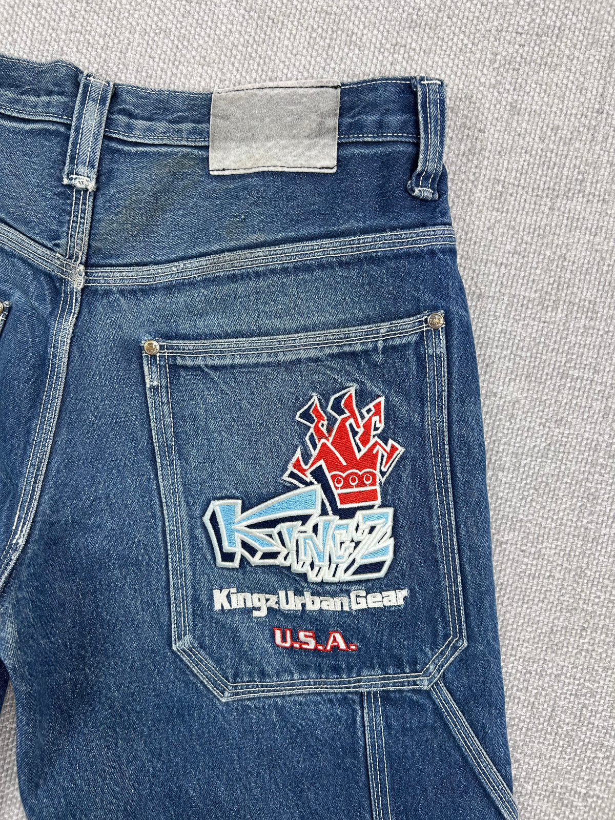 Y2K Baggy Denim Shorts 32"