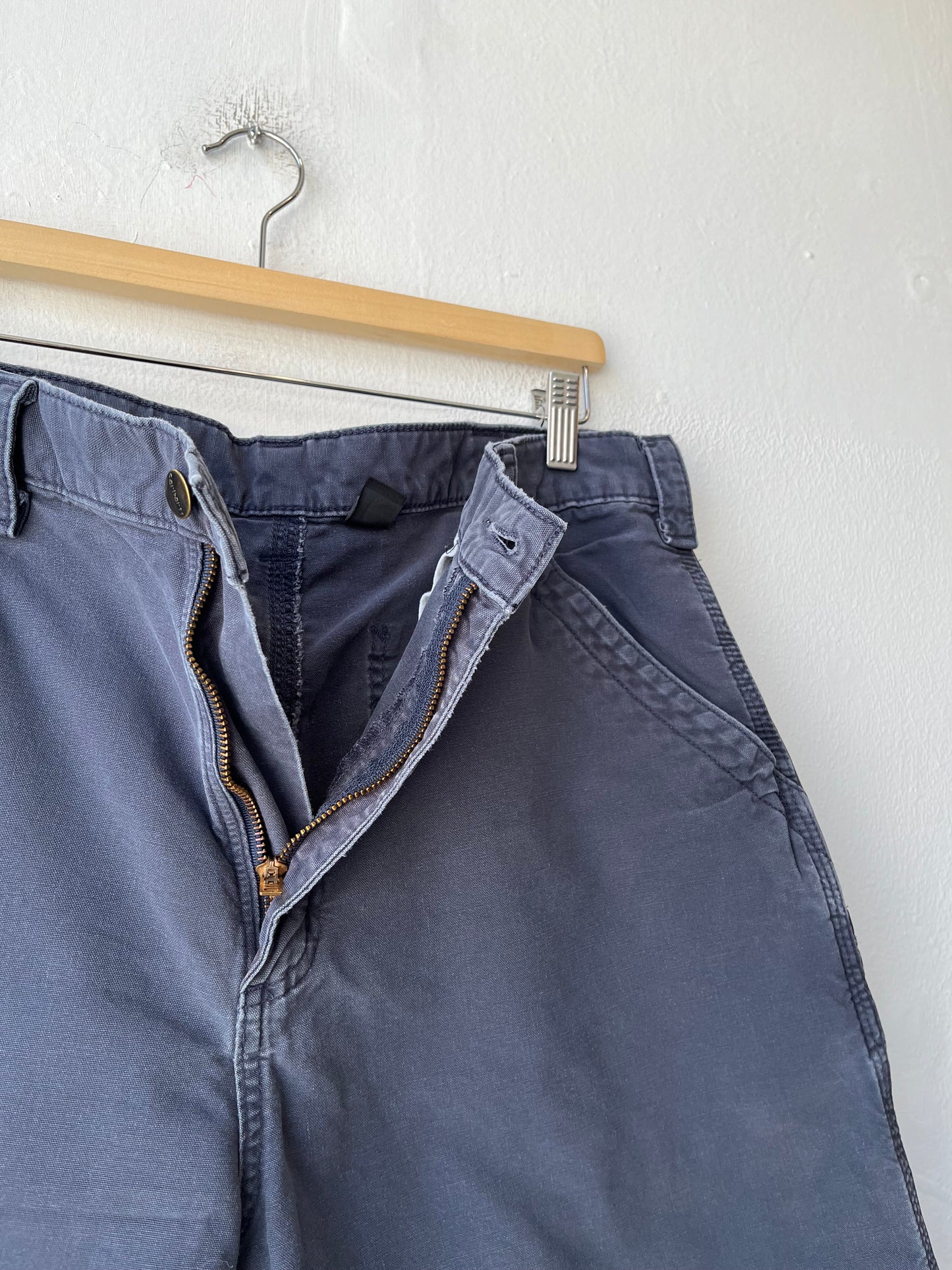 Y2K Navy Carhartt Shorts 35"