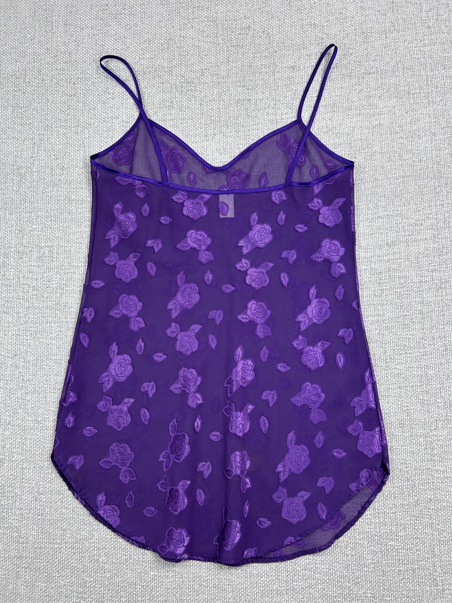 90's Sheer Purple Slip Dress
