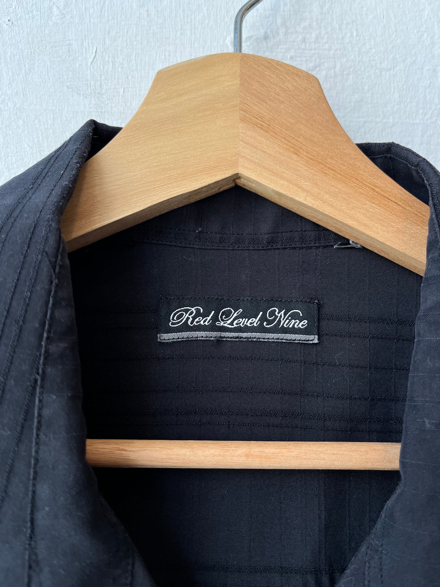 Y2K Black Button Down Shirt