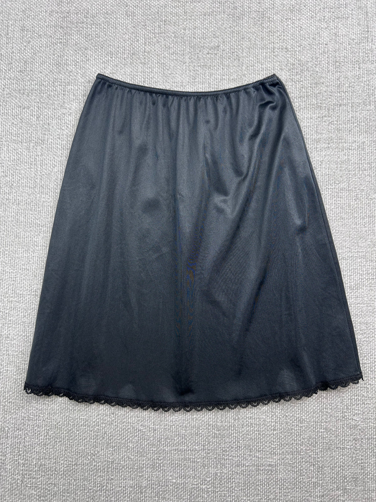 80's Black Slip Skirt 24-30"