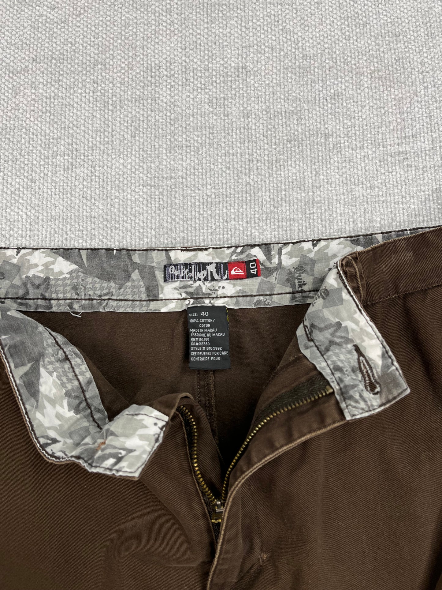 Y2K Quiksilver Cargo Shorts 38"