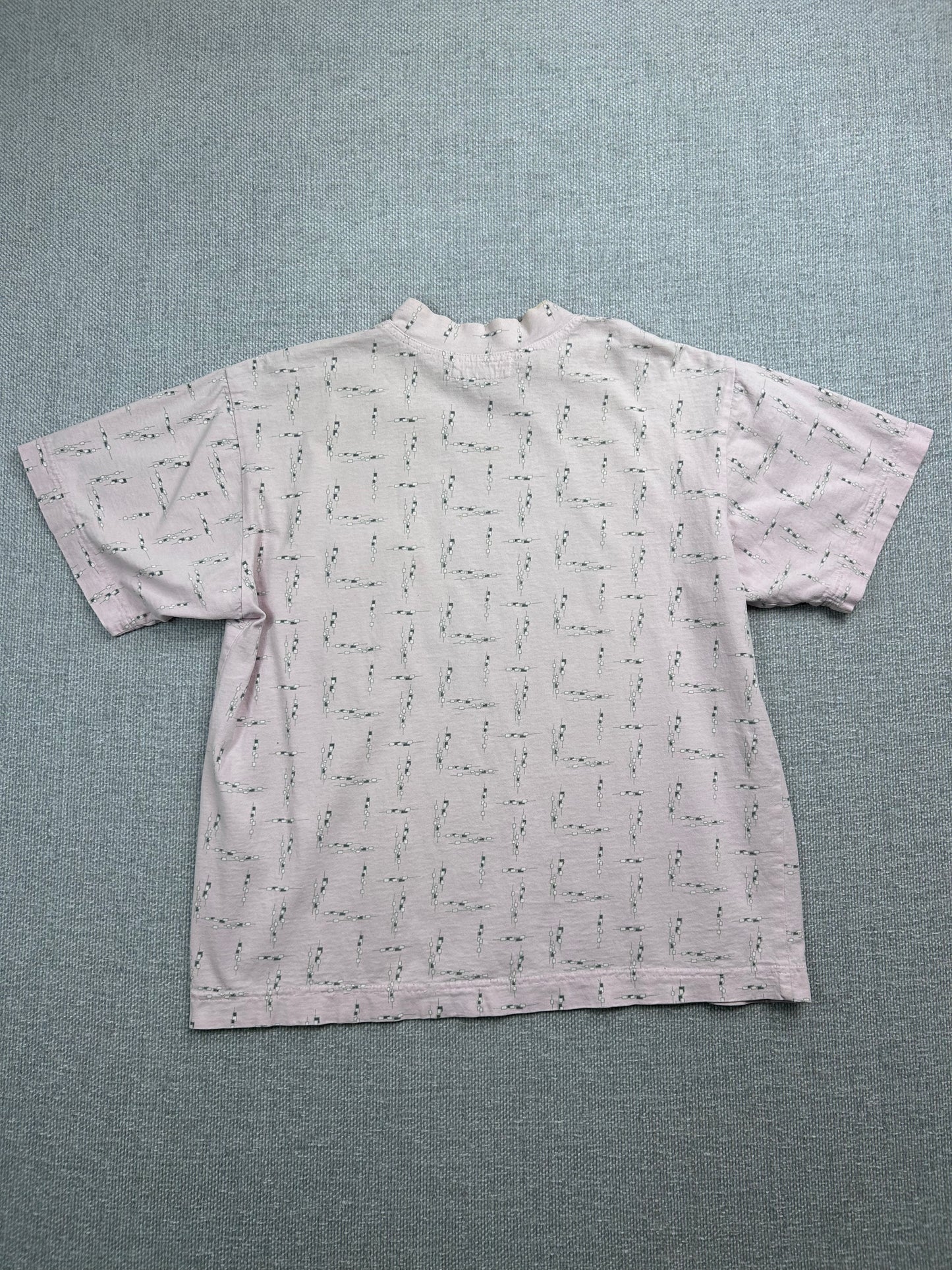 90's Pink Patterned Pocket Tee