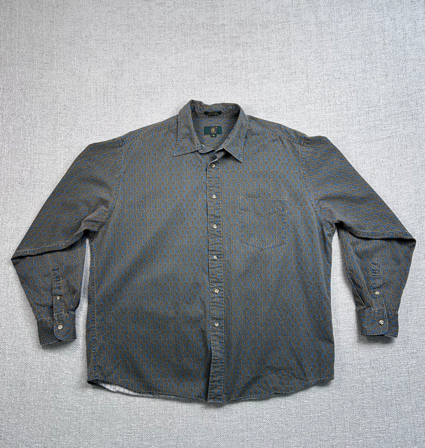 Y2K Paisley Button Down Shirt