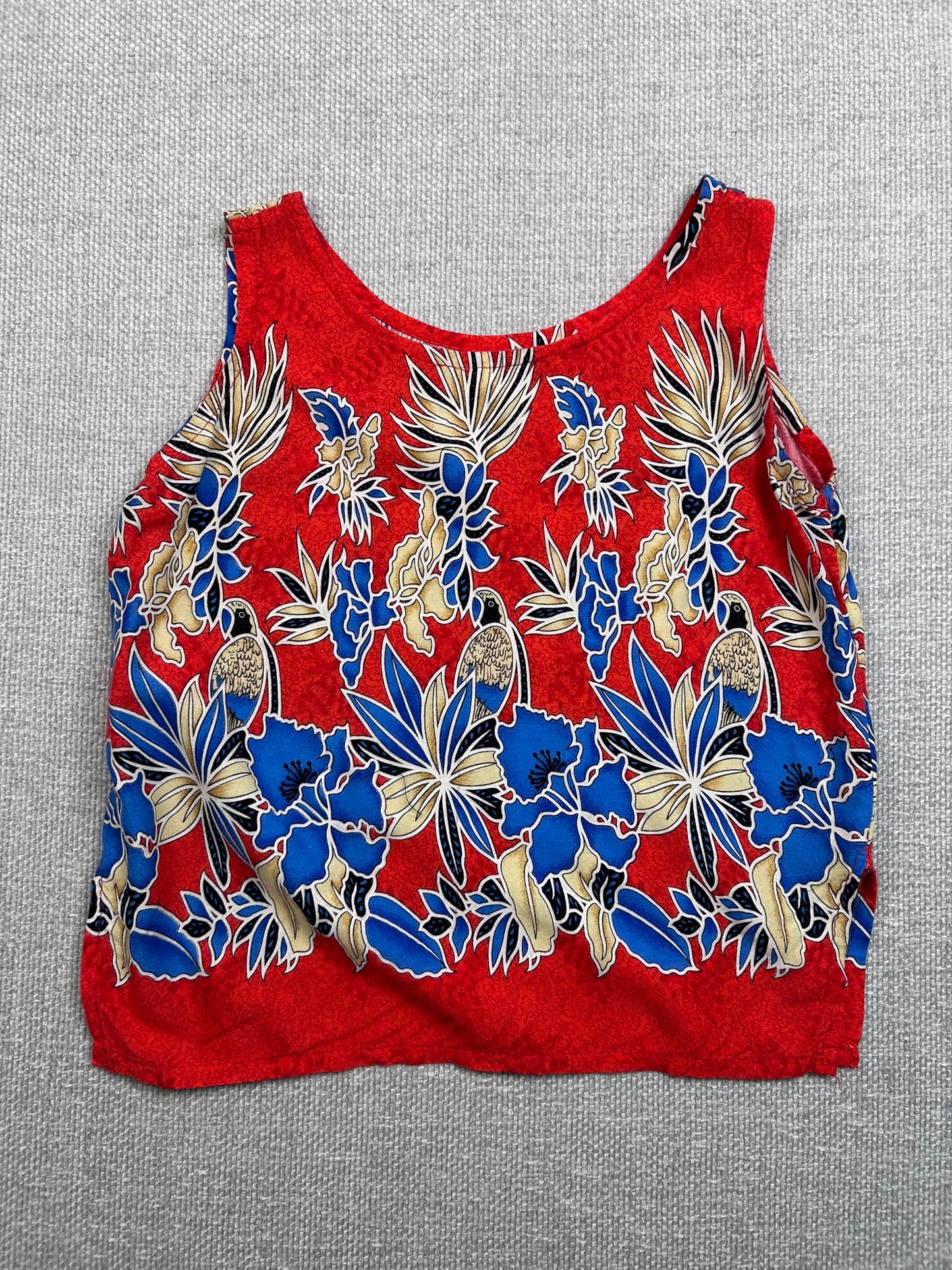 80's Rayon Floral Tank