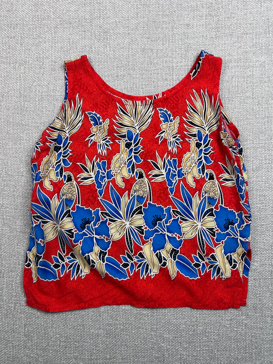 80's Rayon Floral Tank