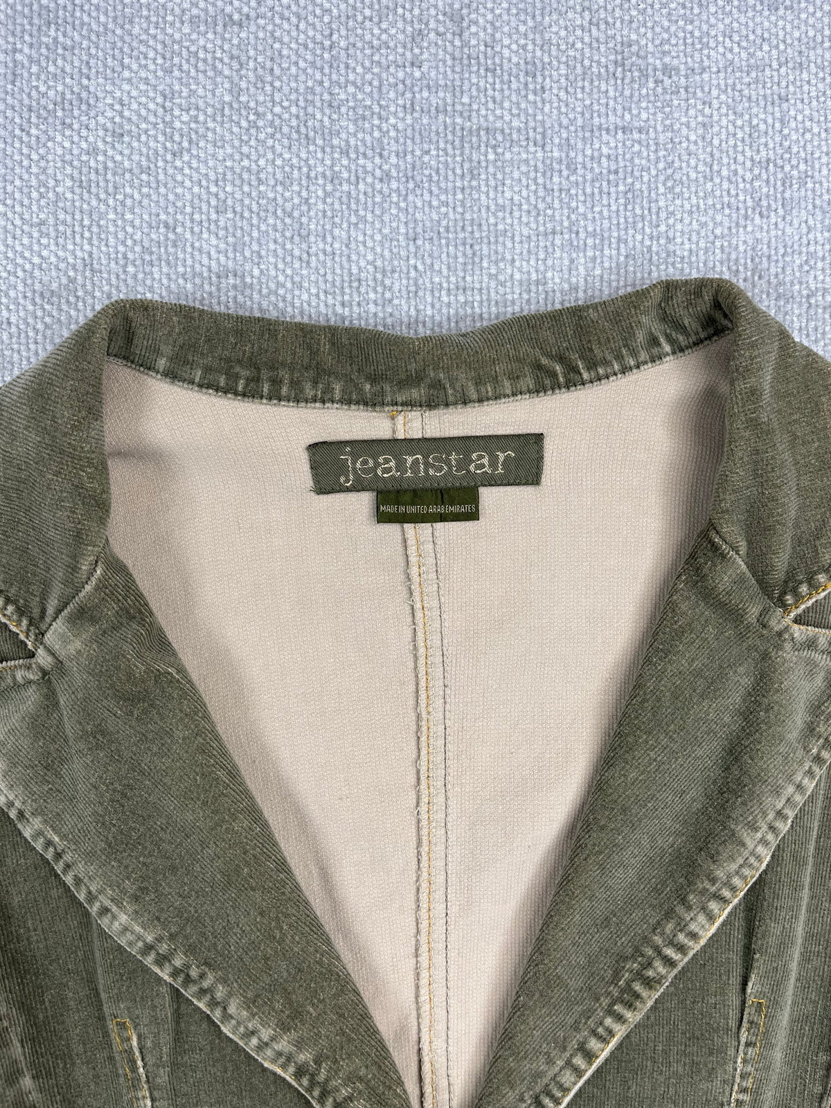 Y2K Green Corduroy Fitted Jacket