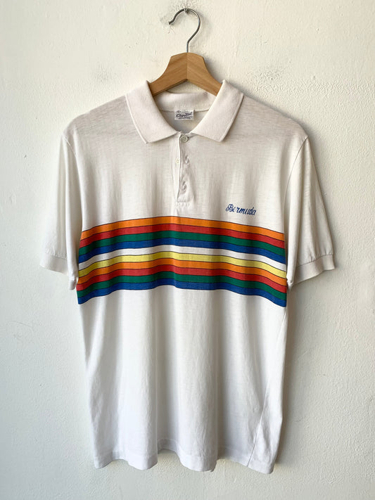 80's Bermuda Striped Polo