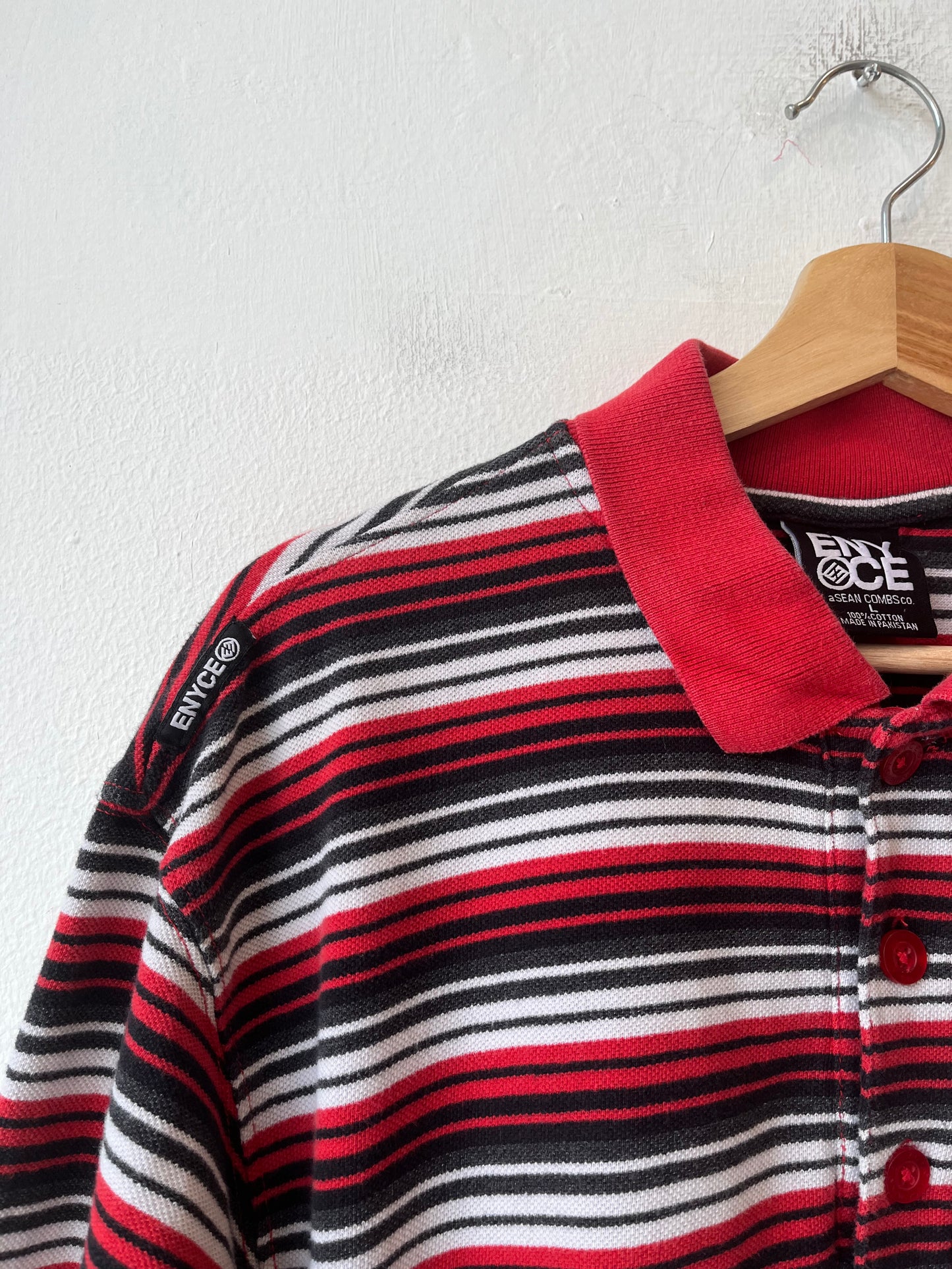 Y2K ENYCE Striped Polo Shirt