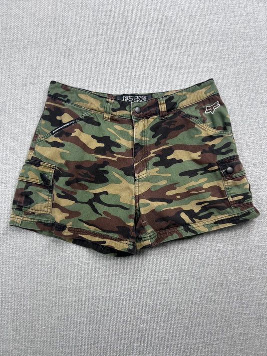 Y2K Camo Fox Shorts 28"